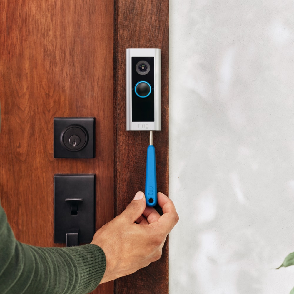 Ring Video Doorbell Pro 2 - Smart Wired WiFi Doorbell Cam with Head-to-Toe  HD Video, Bird's Eye View, and 3D Motion Detection in the Video Doorbells  department at