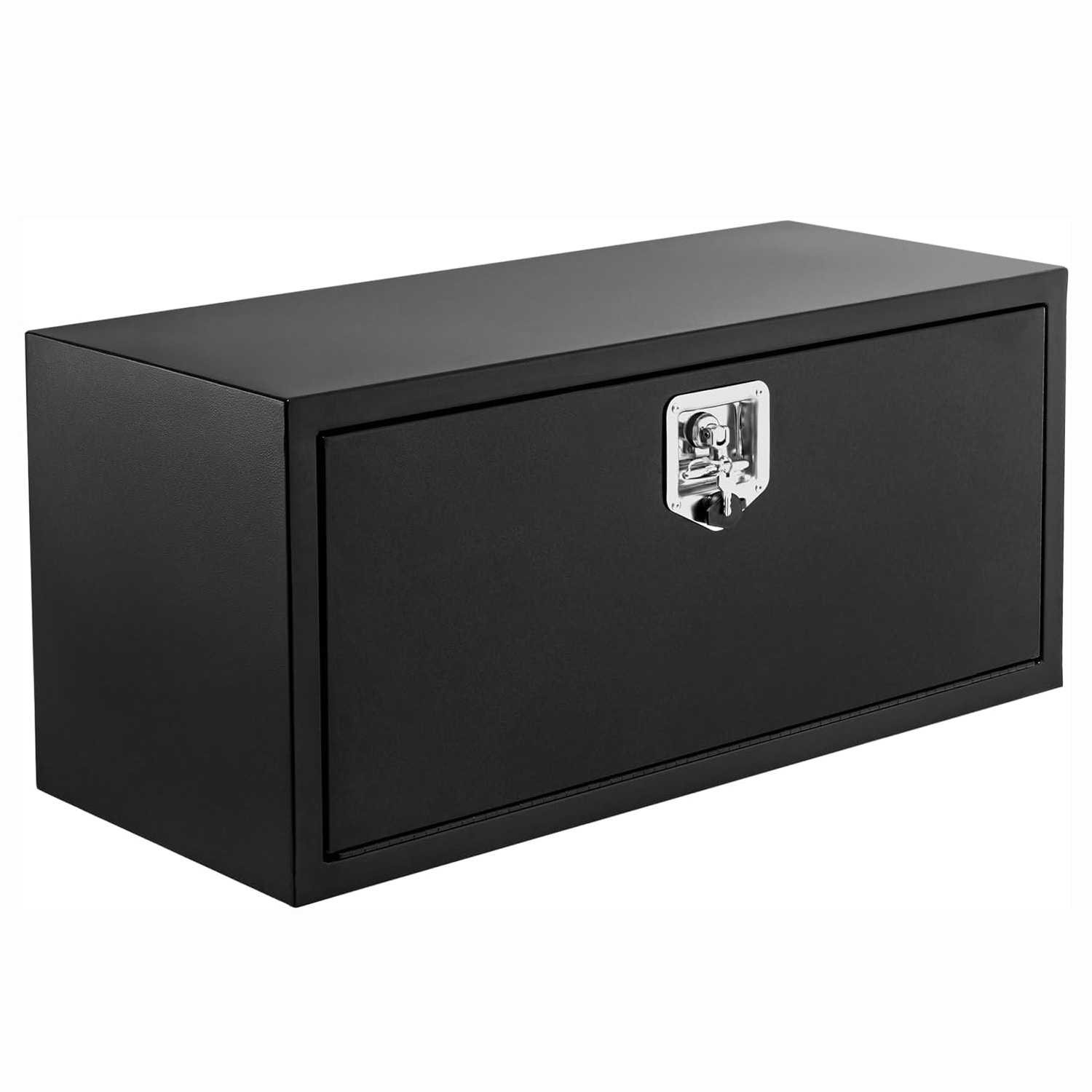 Der Rose GWPAE-33FNESCQ 24-14-16 inch Black Steel Truck Tool Box Heavy Duty Steel Storage Tool Box Tool Chest Organizer For Pickup Truck Bed RV Trailer Waterproof Box