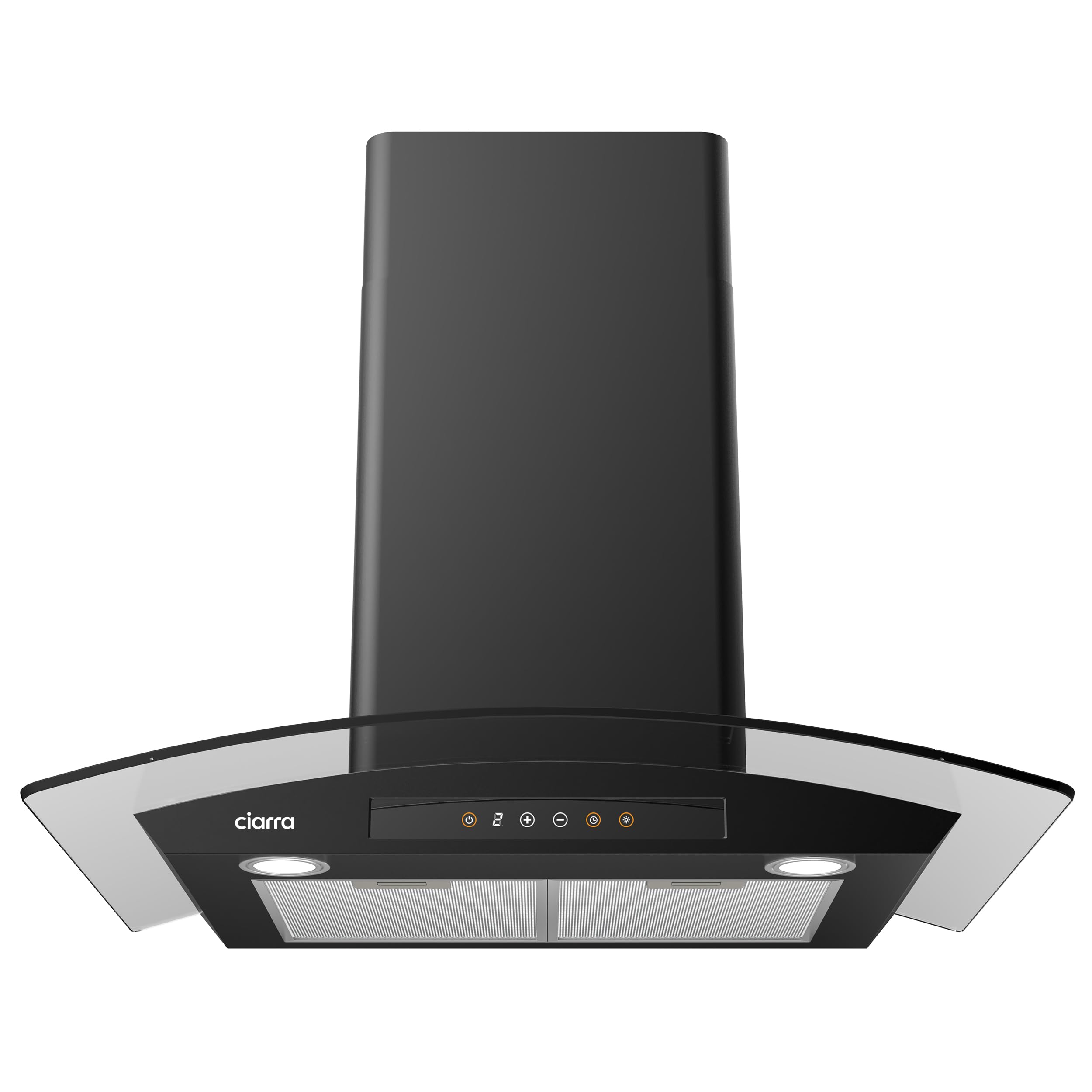 Jeremy Cass 30-in Ducted 450-CFM Black Wall-Mounted Range Hood ...