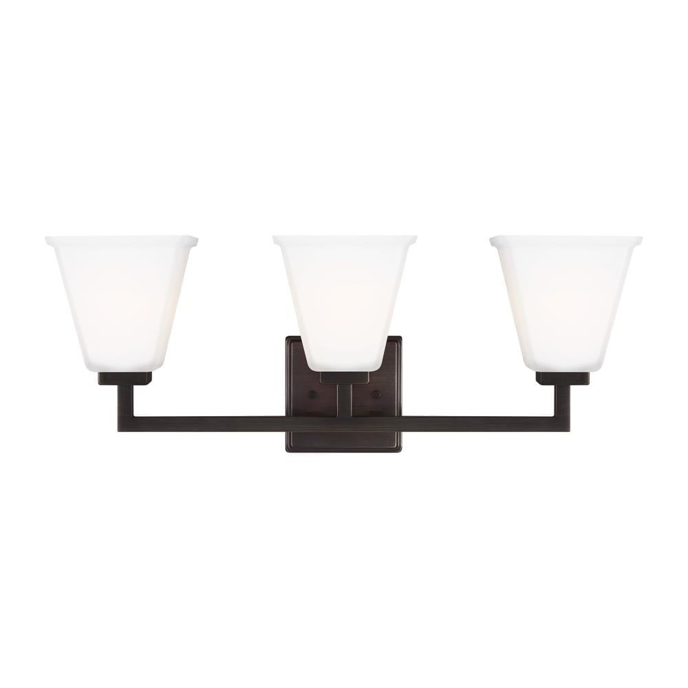 Generation Lighting 4413703-778 Ellis Harper 23.63-in 3 -Light Oil-rubbed Bronze Transitional Vanity light