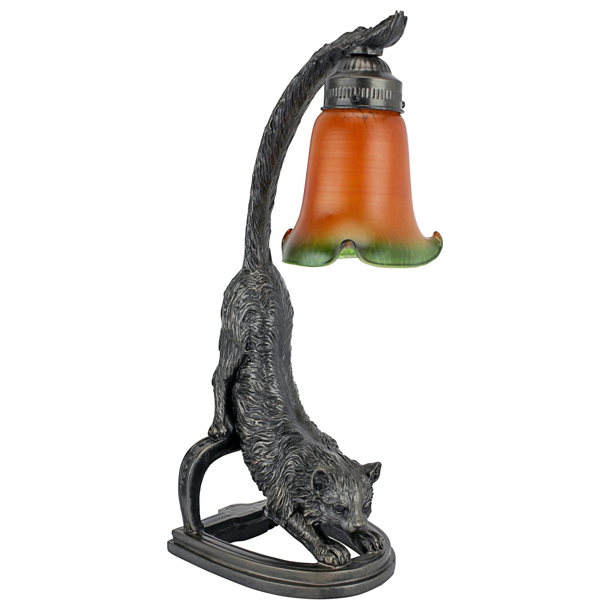 今季ブランド Design Toscano Lamp Table Switch On/Off LED Bronze 18-in 彫刻・オブジェ