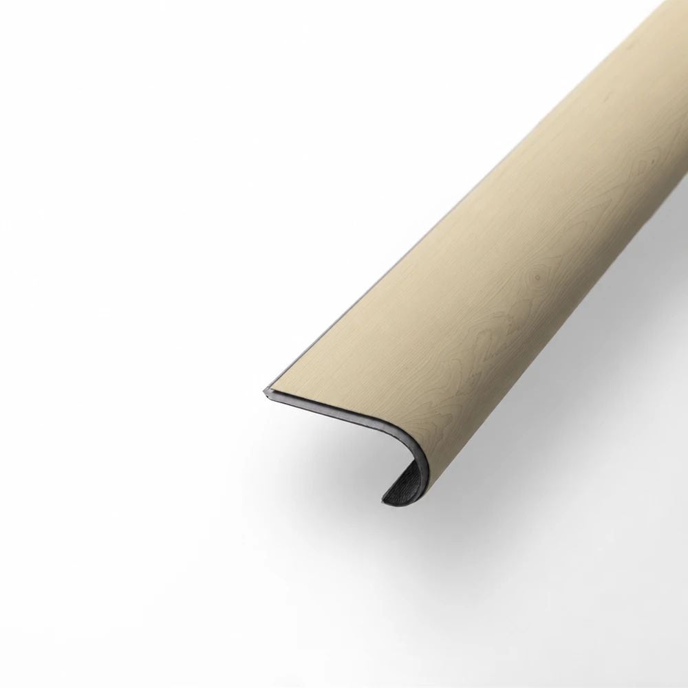 Flooret Flooret Modin LVP 48-in TruePlank Base Round Nosing - Sable Base, Made from a Real Plank, Waterproof, Scratch-Resistant and Easy to Install, Flush Finish for Stairs