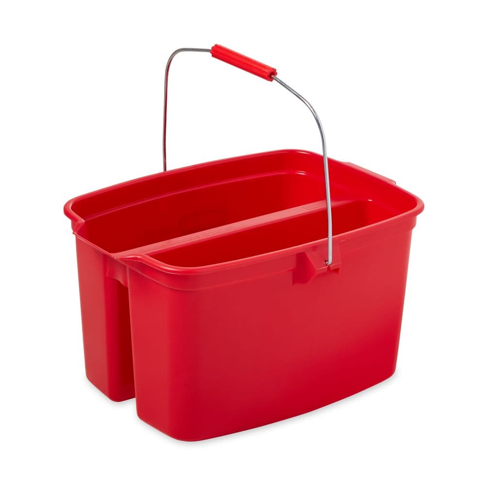 Unger CLEANERx Dual Bucket, 32 Quart, Red