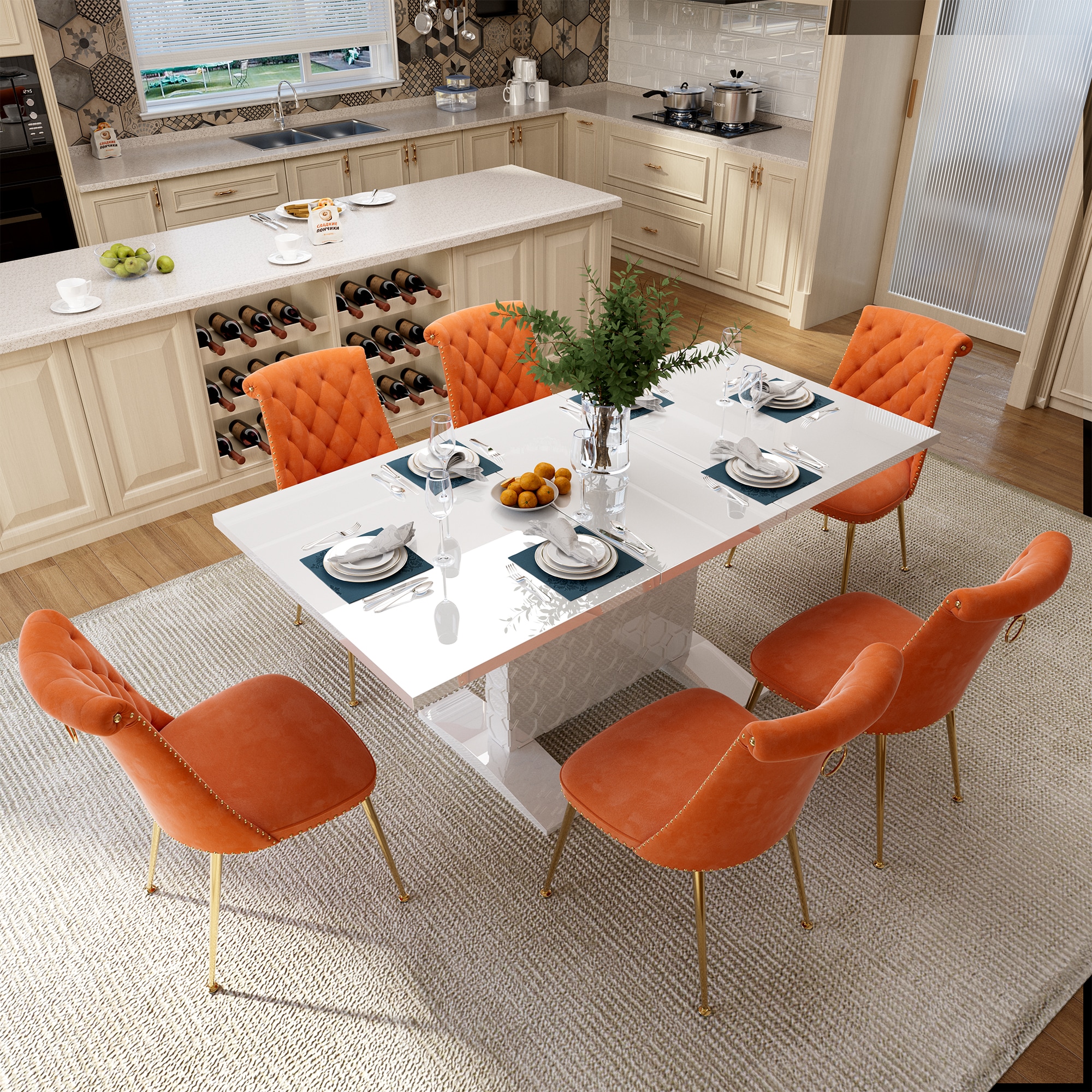 Clihome CL-ST1WH703OG Dining-Sets - View #3