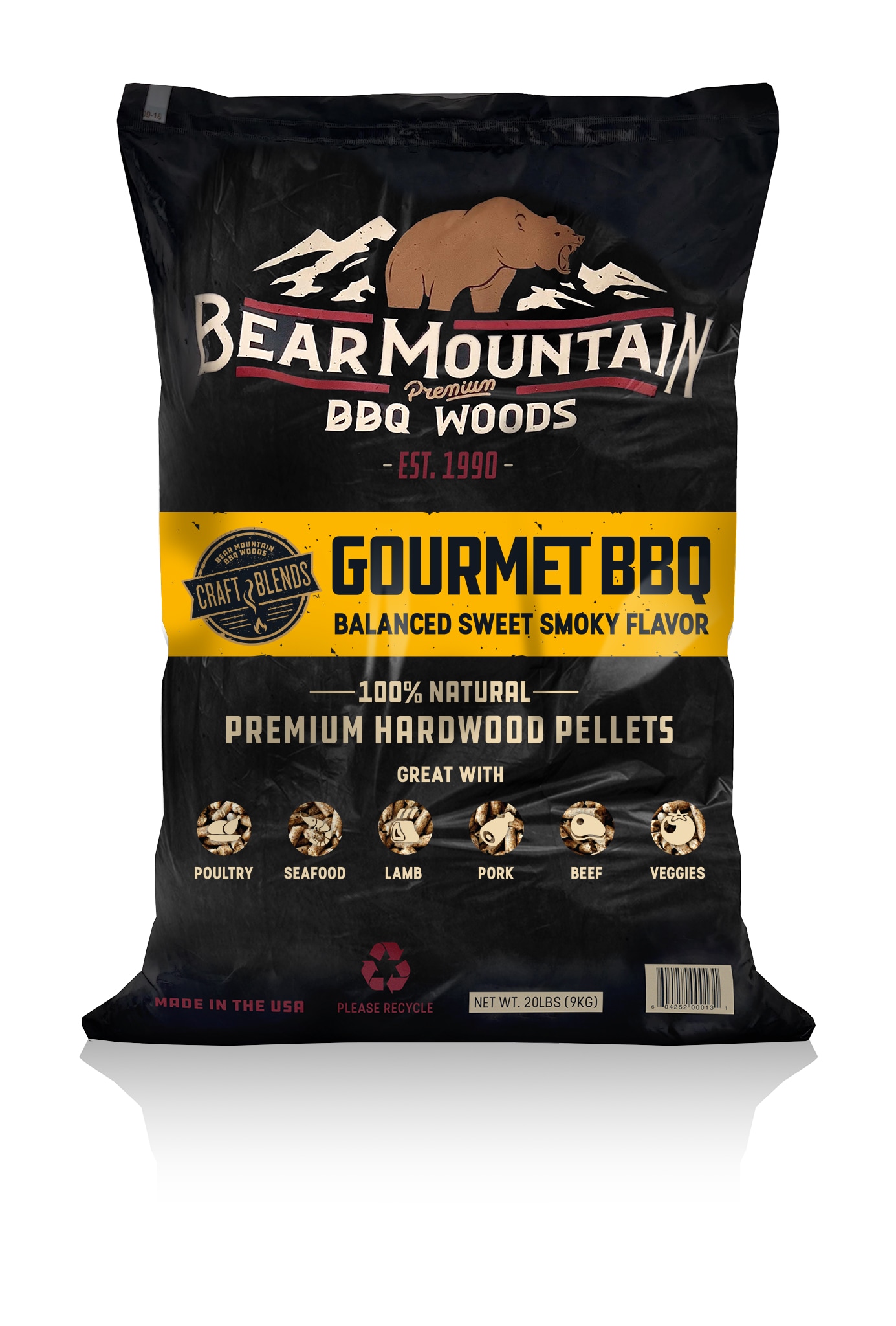Ronde Verschrikkelijk Vervullen Bear Mountain BBQ Gourmet 20-lb Wood Pellets in the Grill Pellets  department at Lowes.com