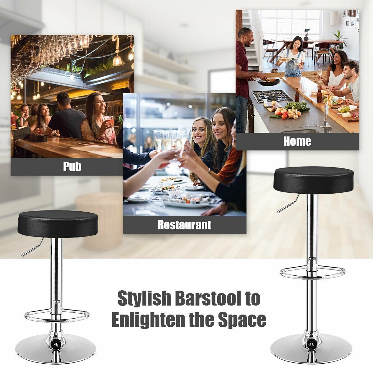 Slickblue D-CO-1-KB22666WH stools - View #7