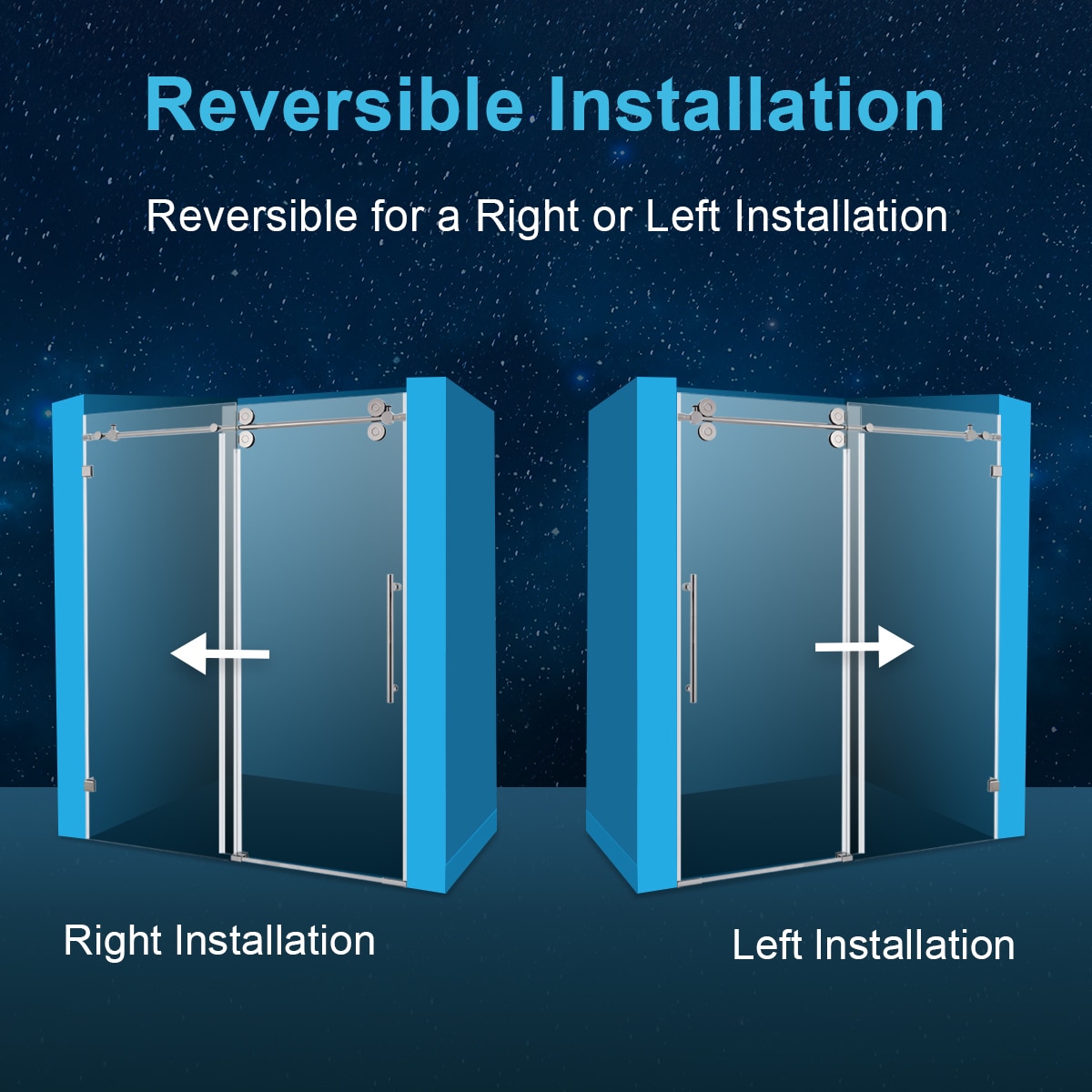 WELLFOR QNM-T137WH Shower-Doors - View #4