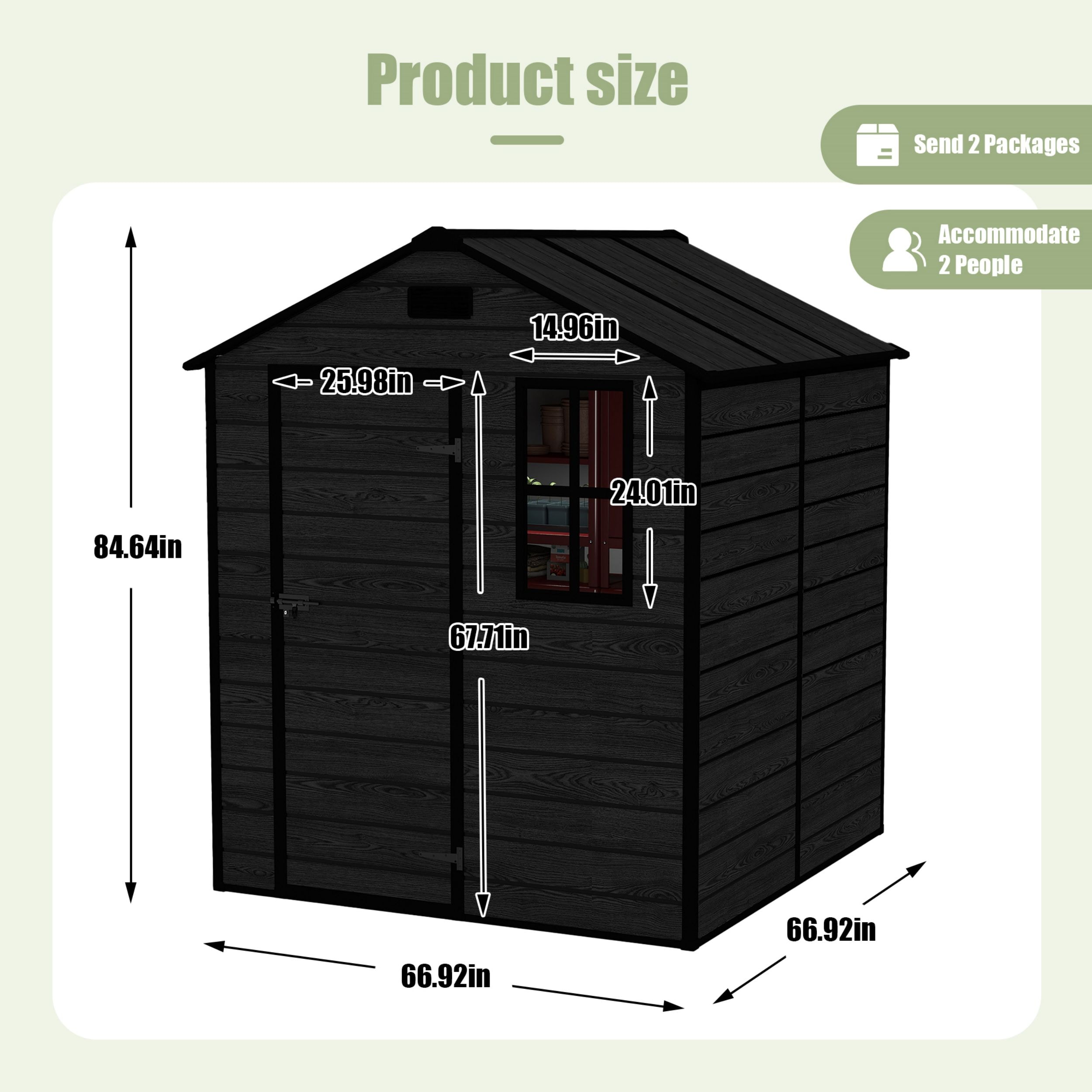 Poinic QURDS-0029S98 Vinyl-Resin-Storage-Buildings - View #3