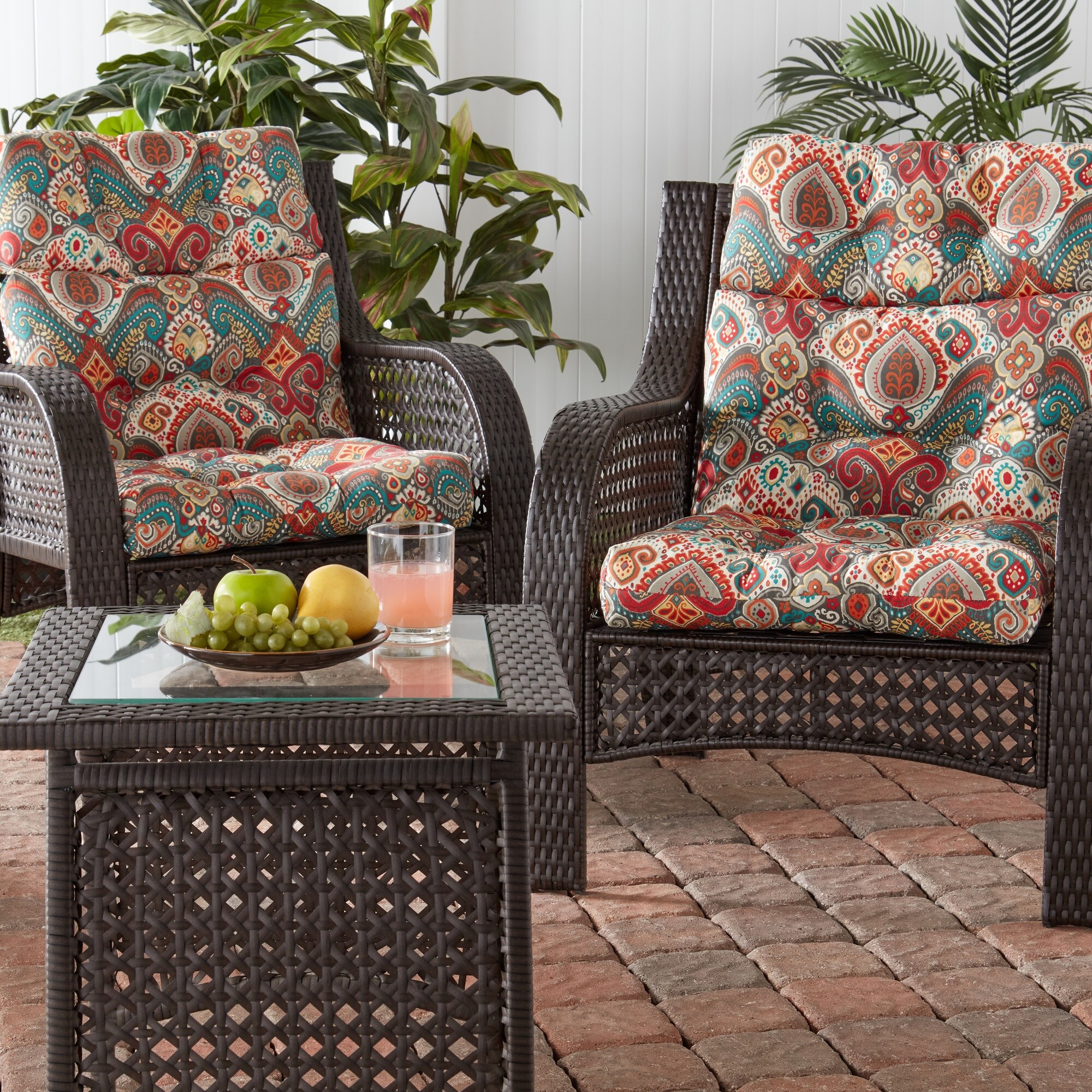 Greendale Home Fashions OC6809S2-ASBURYPARK Patio-Furniture-Cushions - View #7