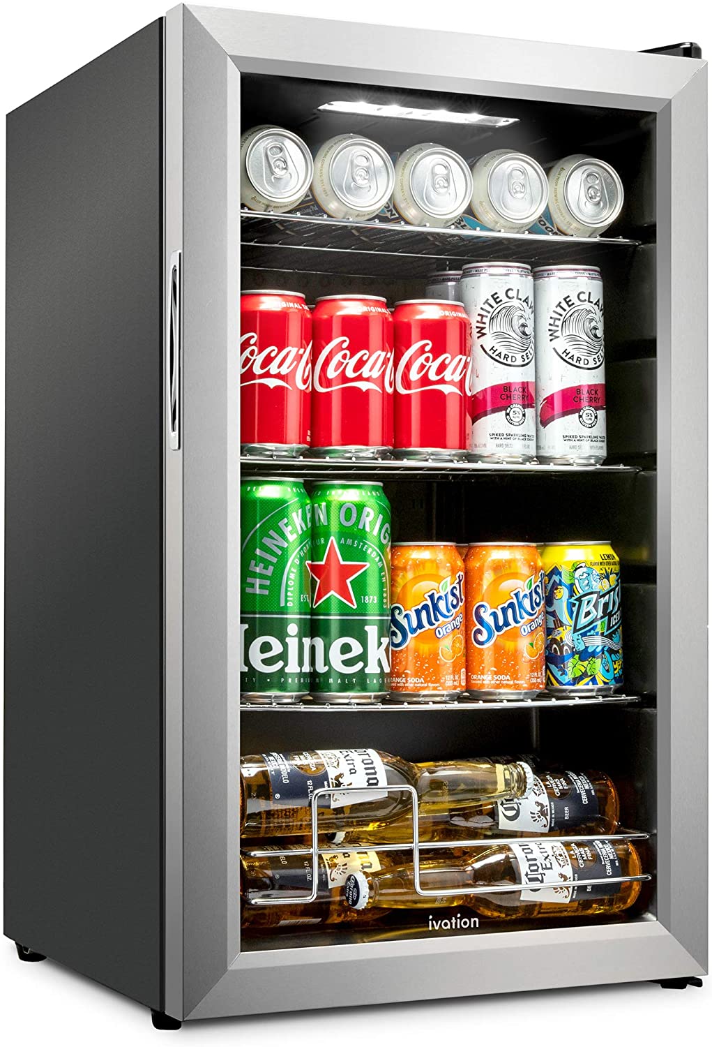 Beverage Refrigerator and Cooler Freestanding Beer Cooler 100 cans