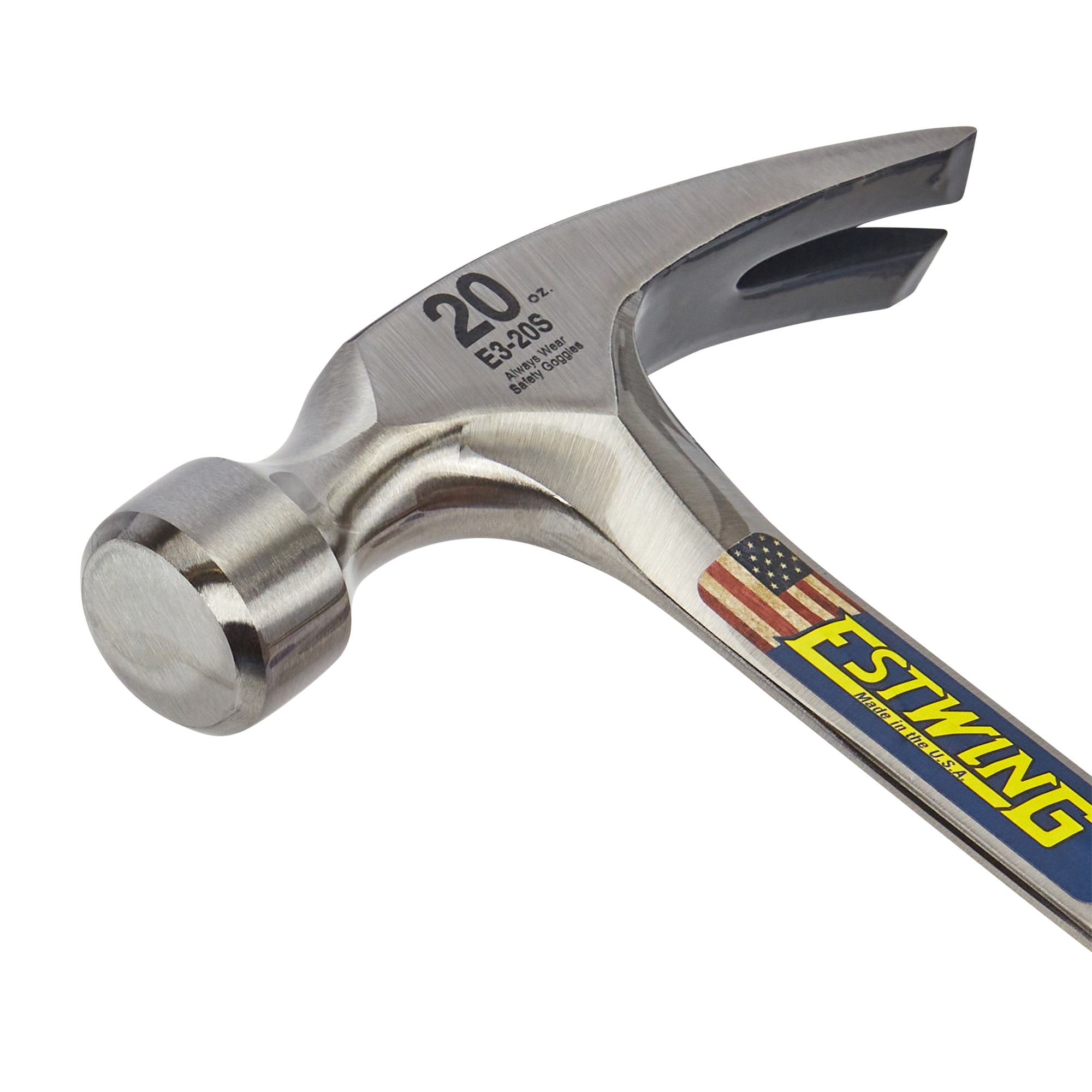 Estwing 20-oz Smooth Face Steel Head Steel Claw Hammer