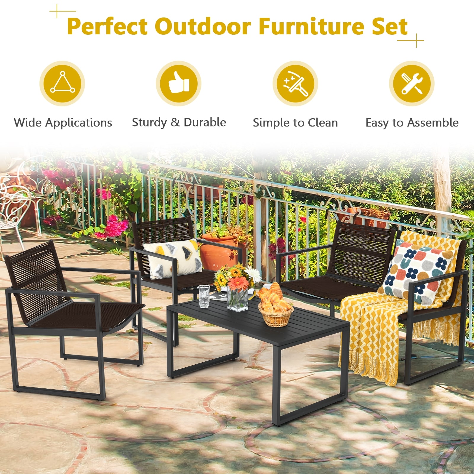 Volenca VOL-ASMTZ5 Patio-Conversation-Sets - View #5