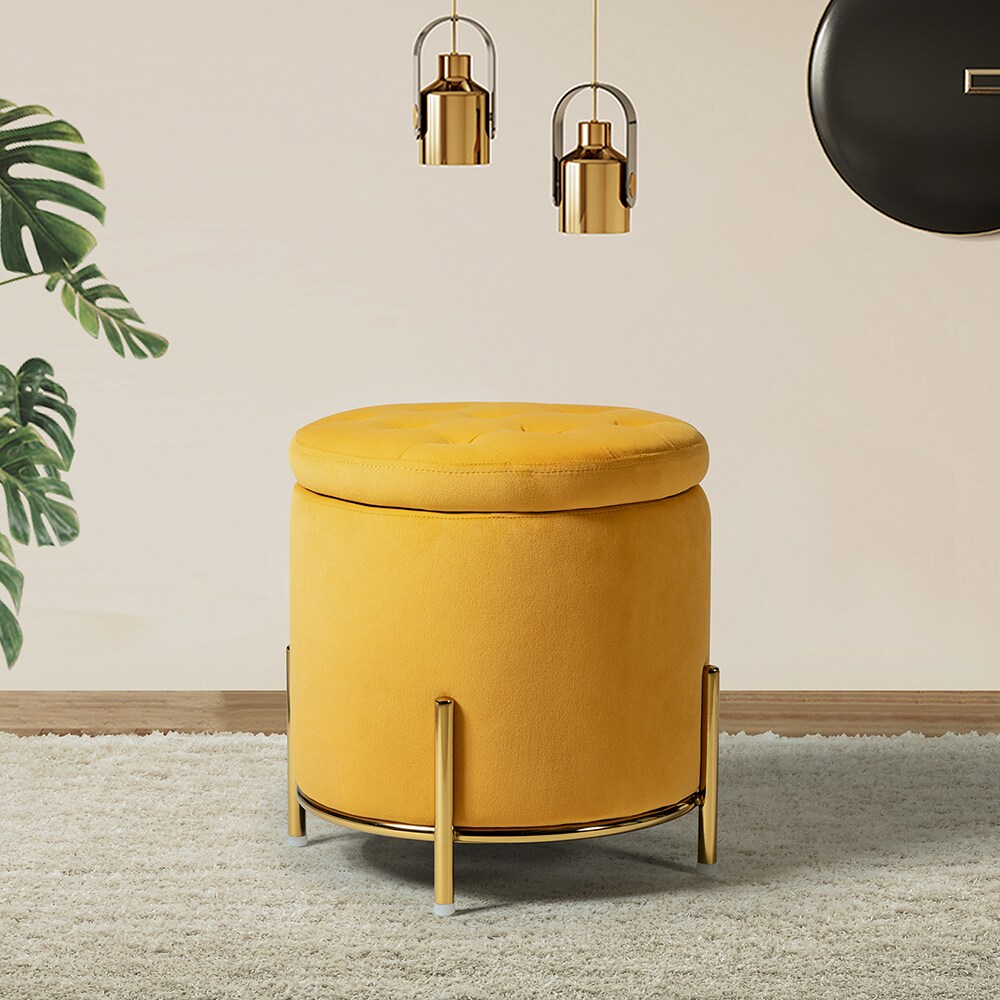 14 Karat Home OTDT0247-MUSTARD Indoor-Ottomans - View #4