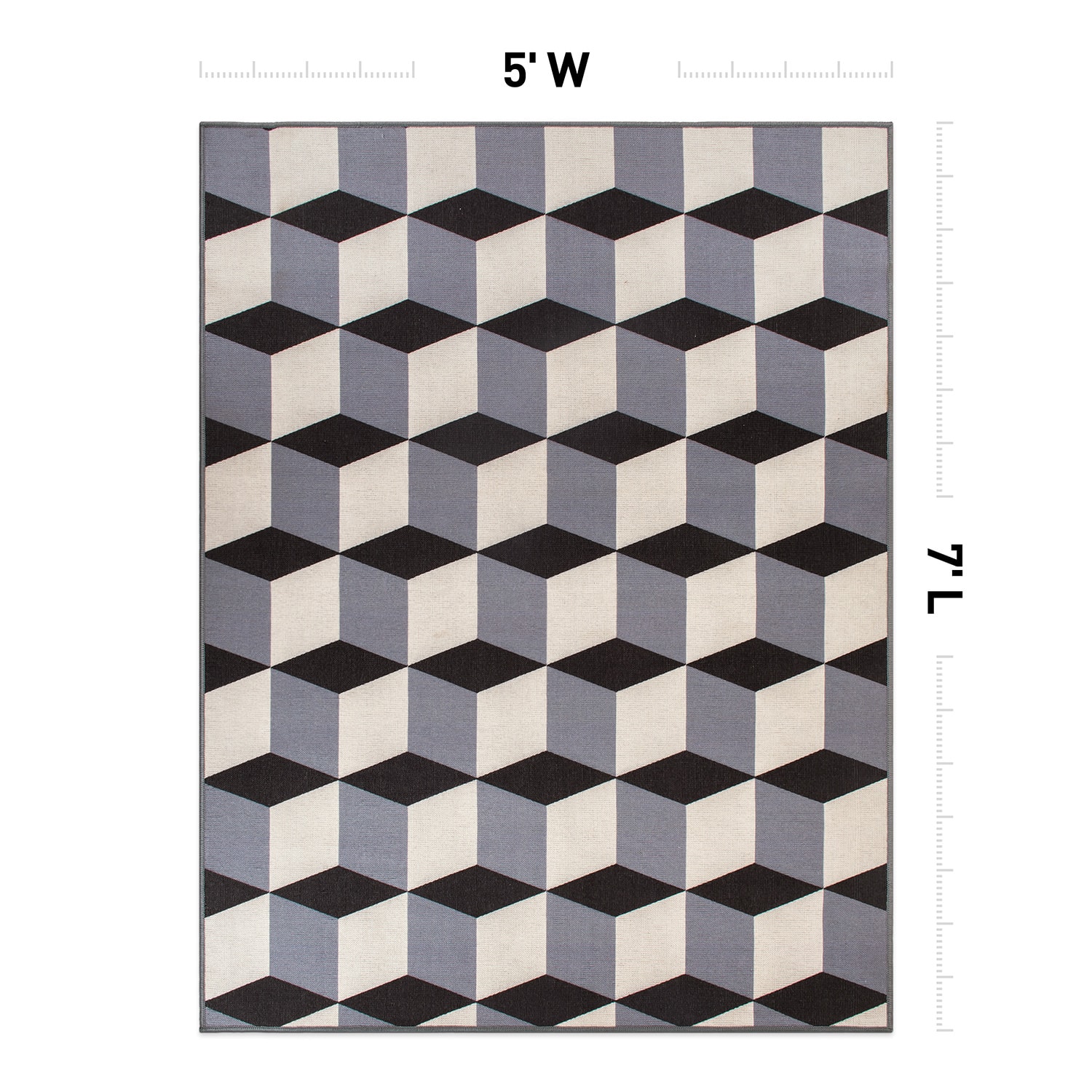 World Rug Gallery 9016GRAY5X7 rugs - View #4