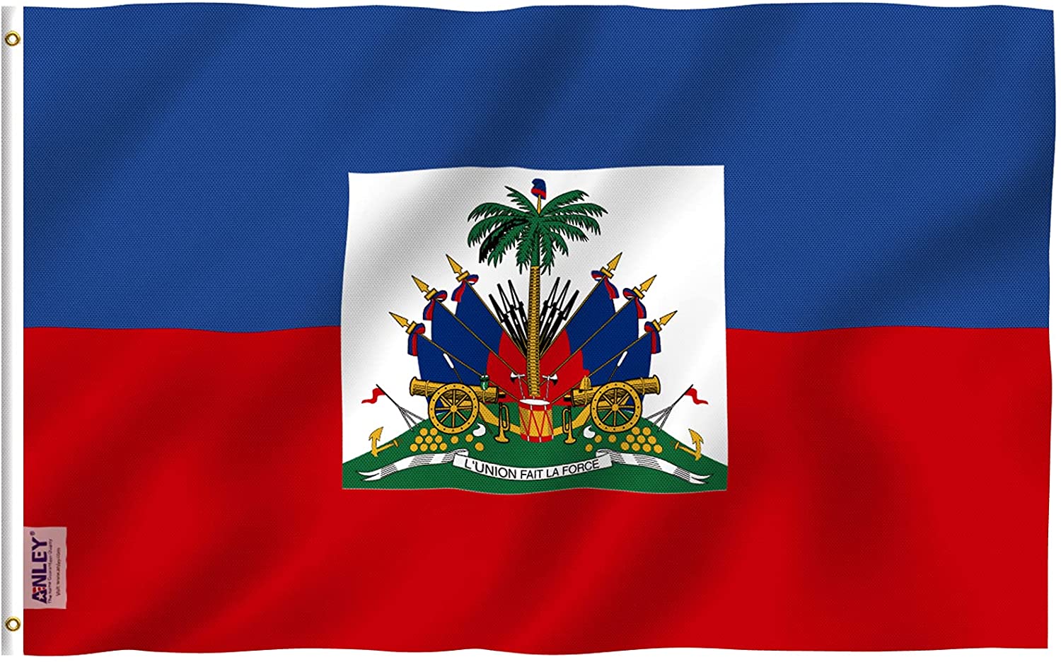 Anley Haiti Flag 5-ft W x 3-ft H International Flag in the Decorative  Banners & Flags department at