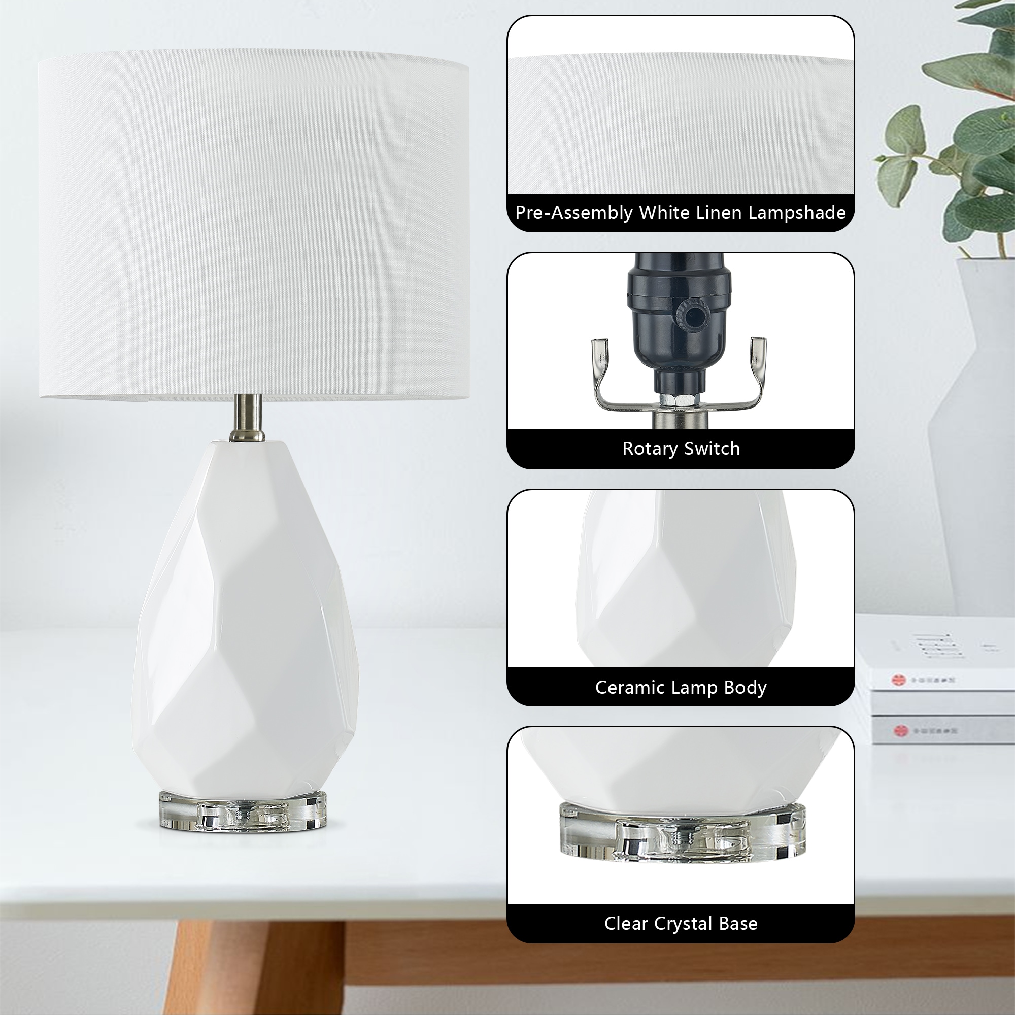 Maxax T258-WH-S Table-Lamps - View #8