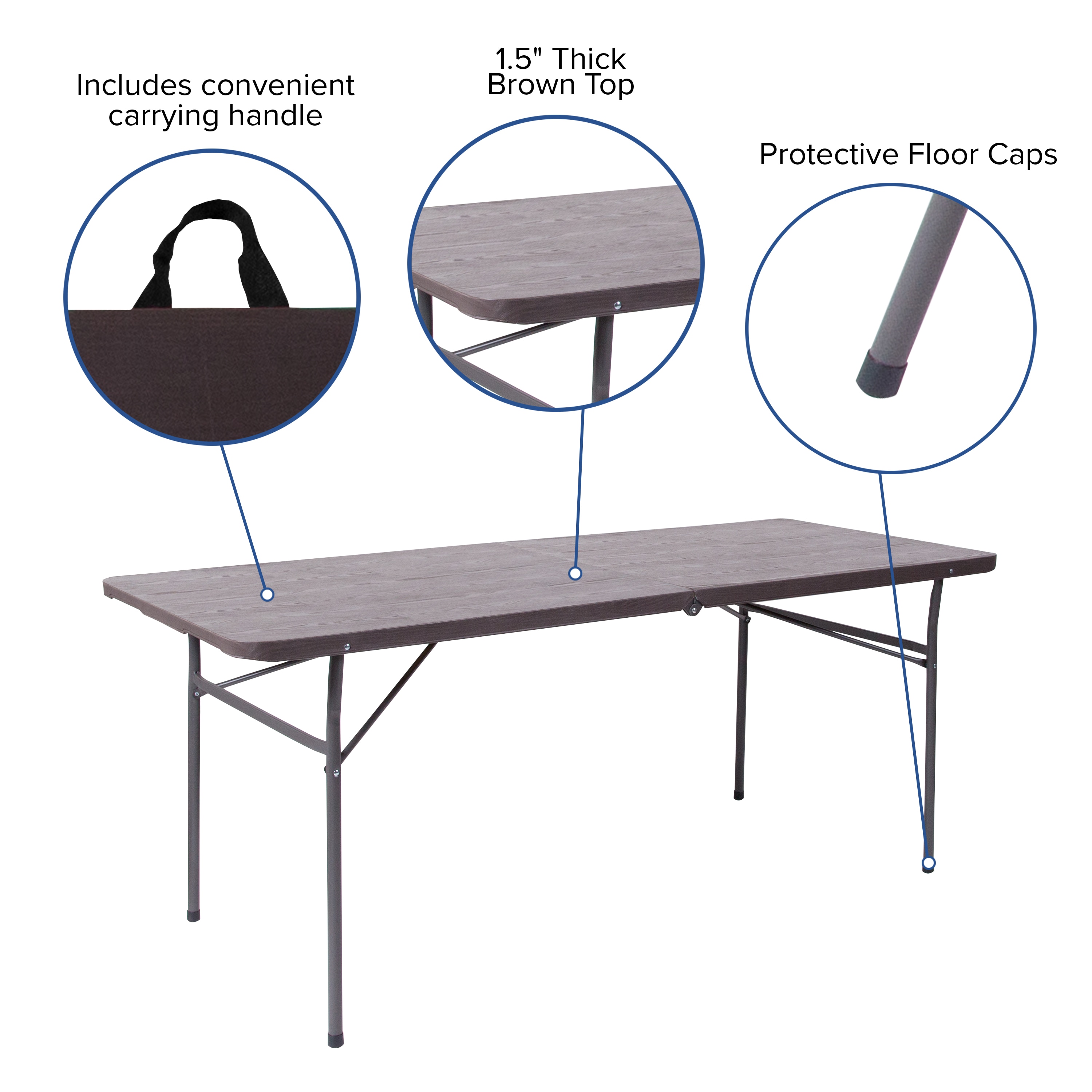 Flash Furniture 889142221012 Folding-Tables - View #5