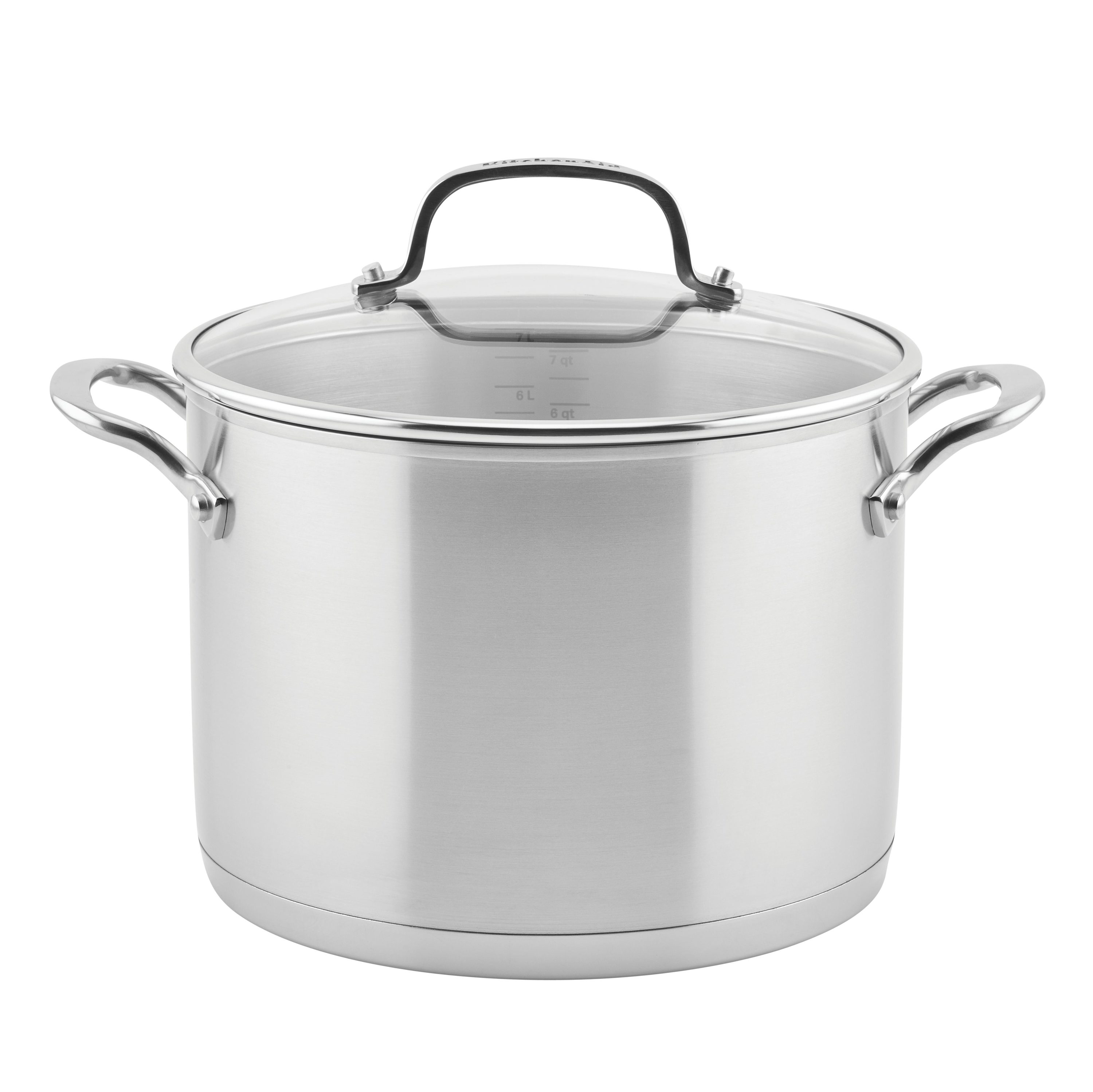 Ryori Stainless Steel Saucepan - 4 Quart, Tri-Ply, Aluminum Core, Oven  Safe, Professional Grade Non-Stick Cooking Pot with Lid - Polished  Stainless