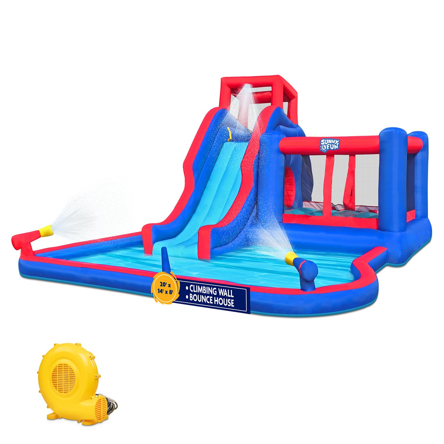 Sunny & Fun SFWTR863 162-in x 162-in x 90.5-in Water Slide