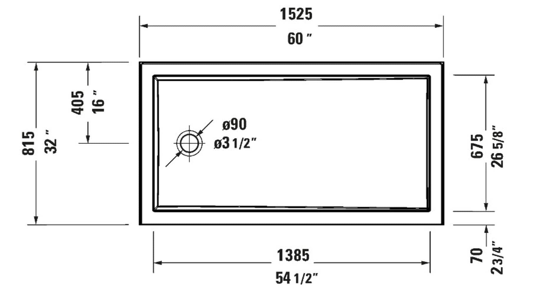 Duravit 720248000000090 Shower-Floors - View #3