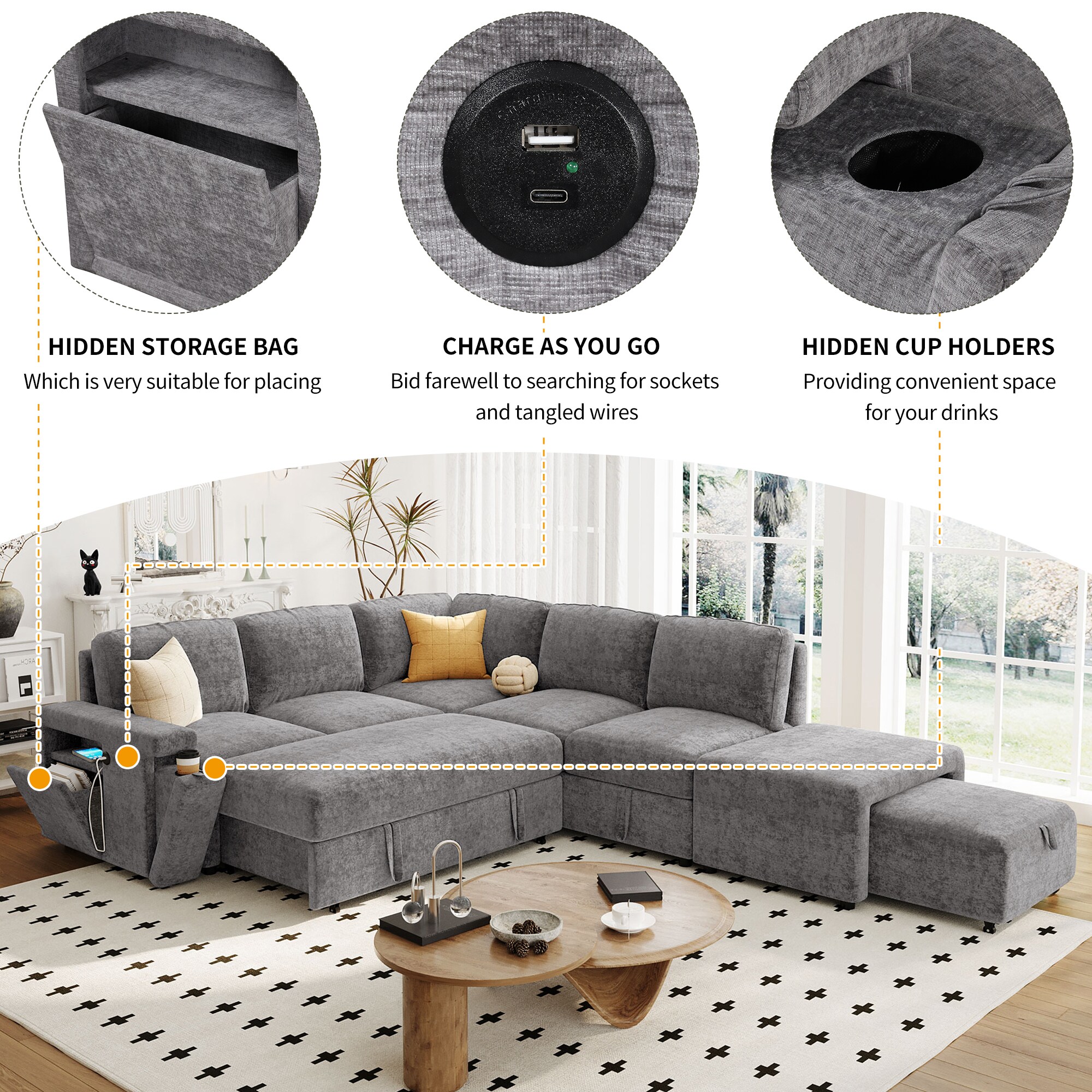 JIMSMAISON JMUSSO54GR Sofas-Loveseats - View #3