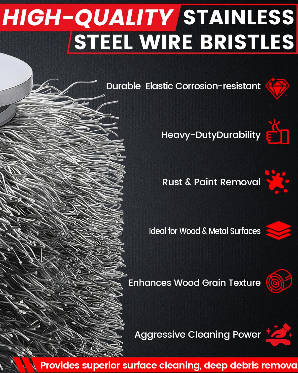 Ahfiwaso LAH0626H113 Wire-Wheels-Buffing - View #3