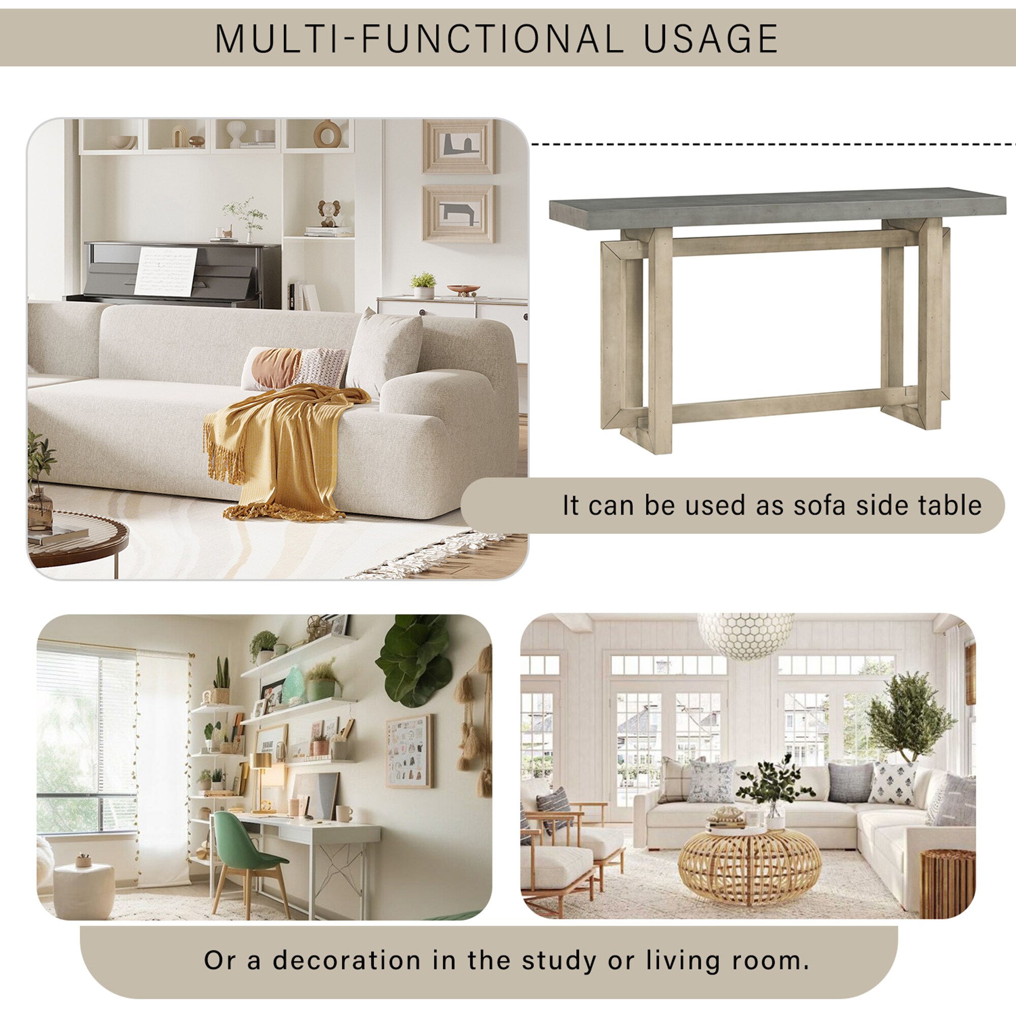 SINOFURN SYA020299BG Console-Sofa-Tables - View #6