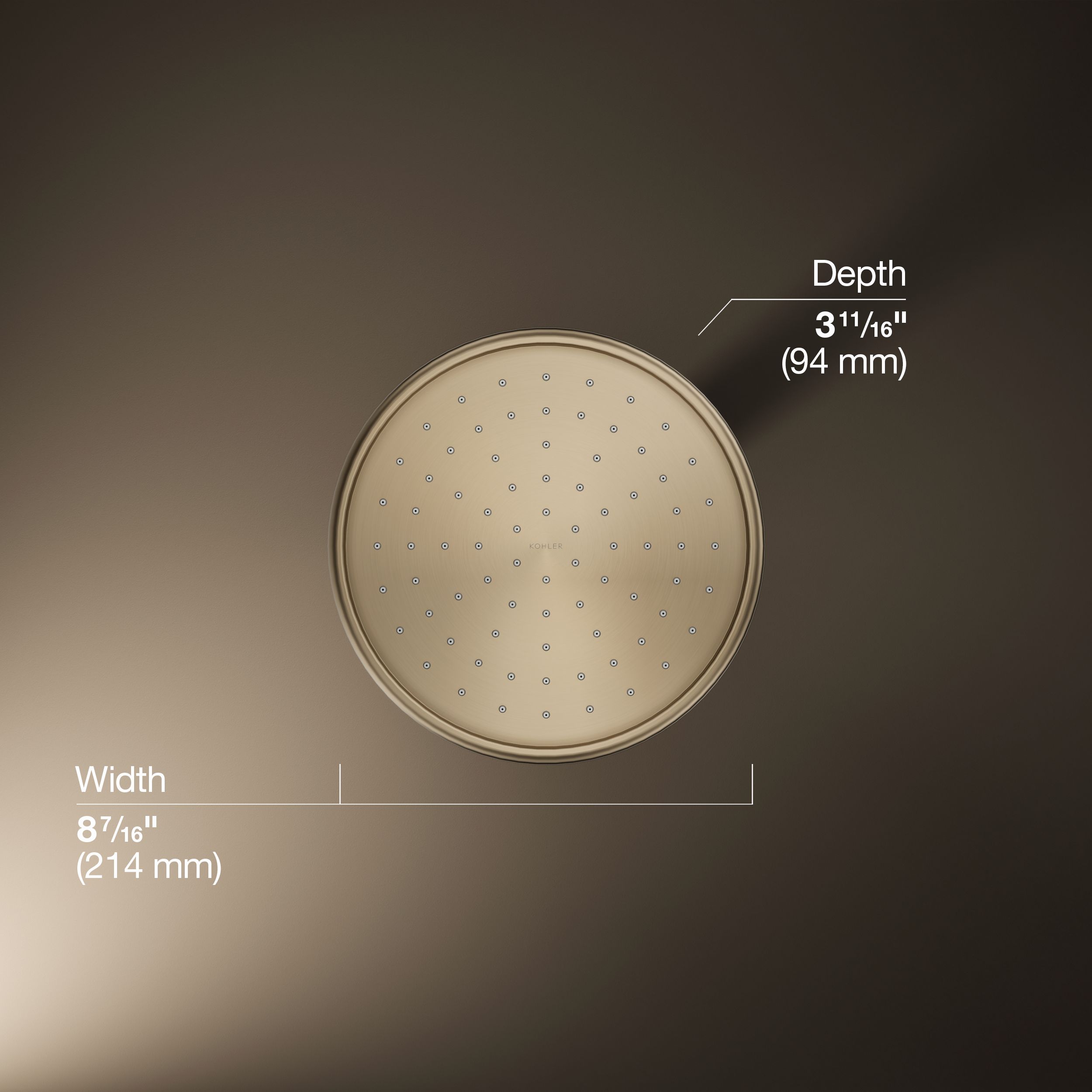 KOHLER 13689-CP Fixed-Showerhead - View #11