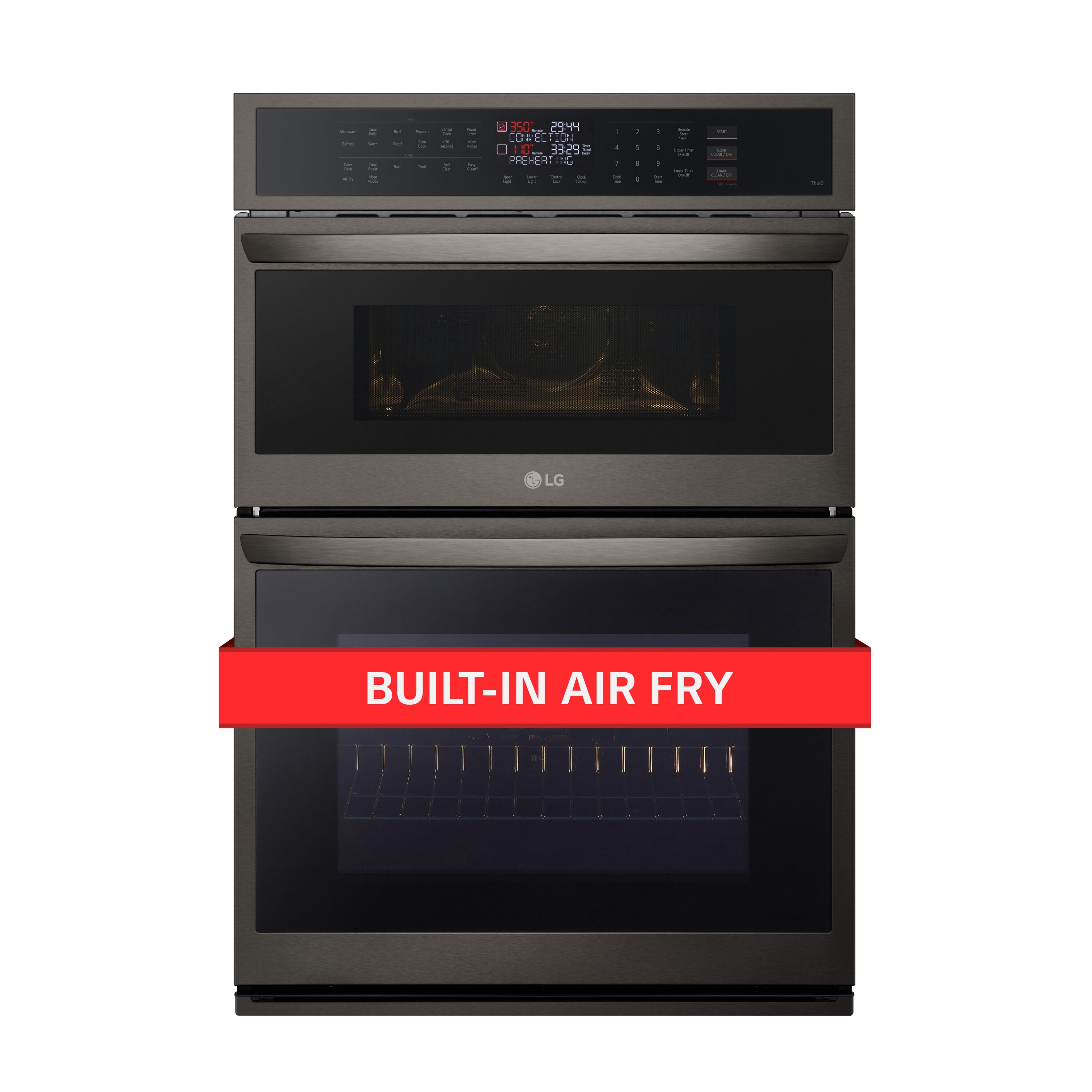 LG 4.7 Cu. ft. Smart Wall Oven with Convection and Air Fry Stainless Steel