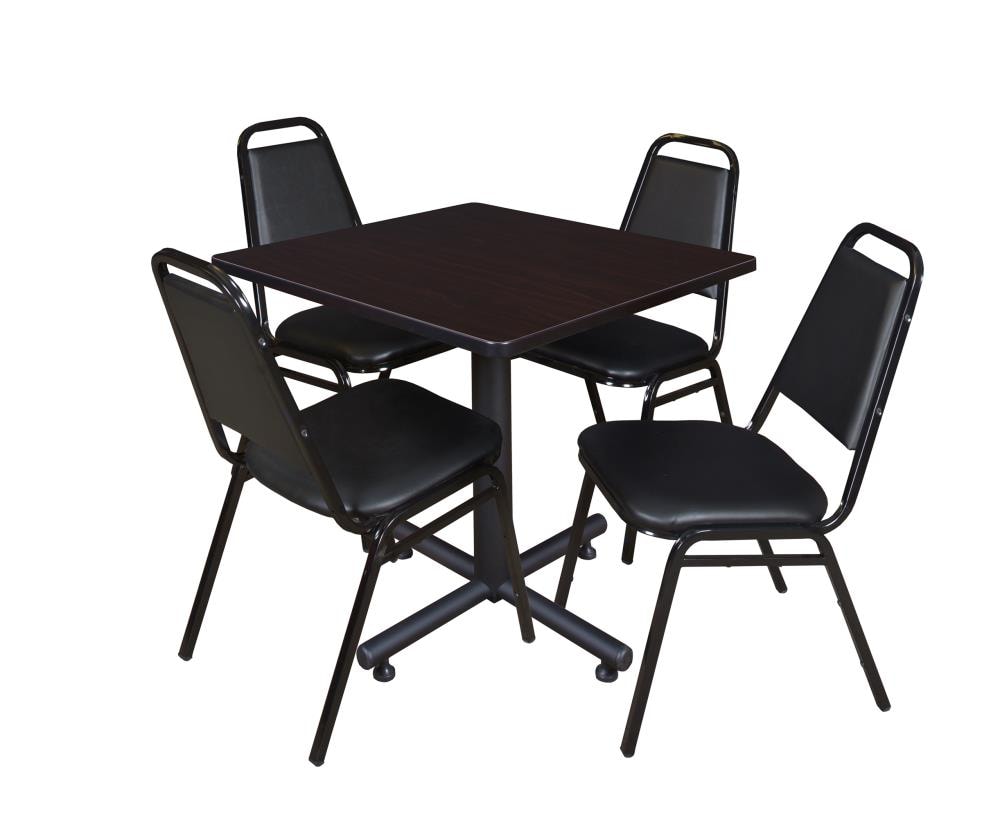 Regency TKB3030MW29BK Breakroom Brown 4-Person Training Table (30-in W x 29-in H)