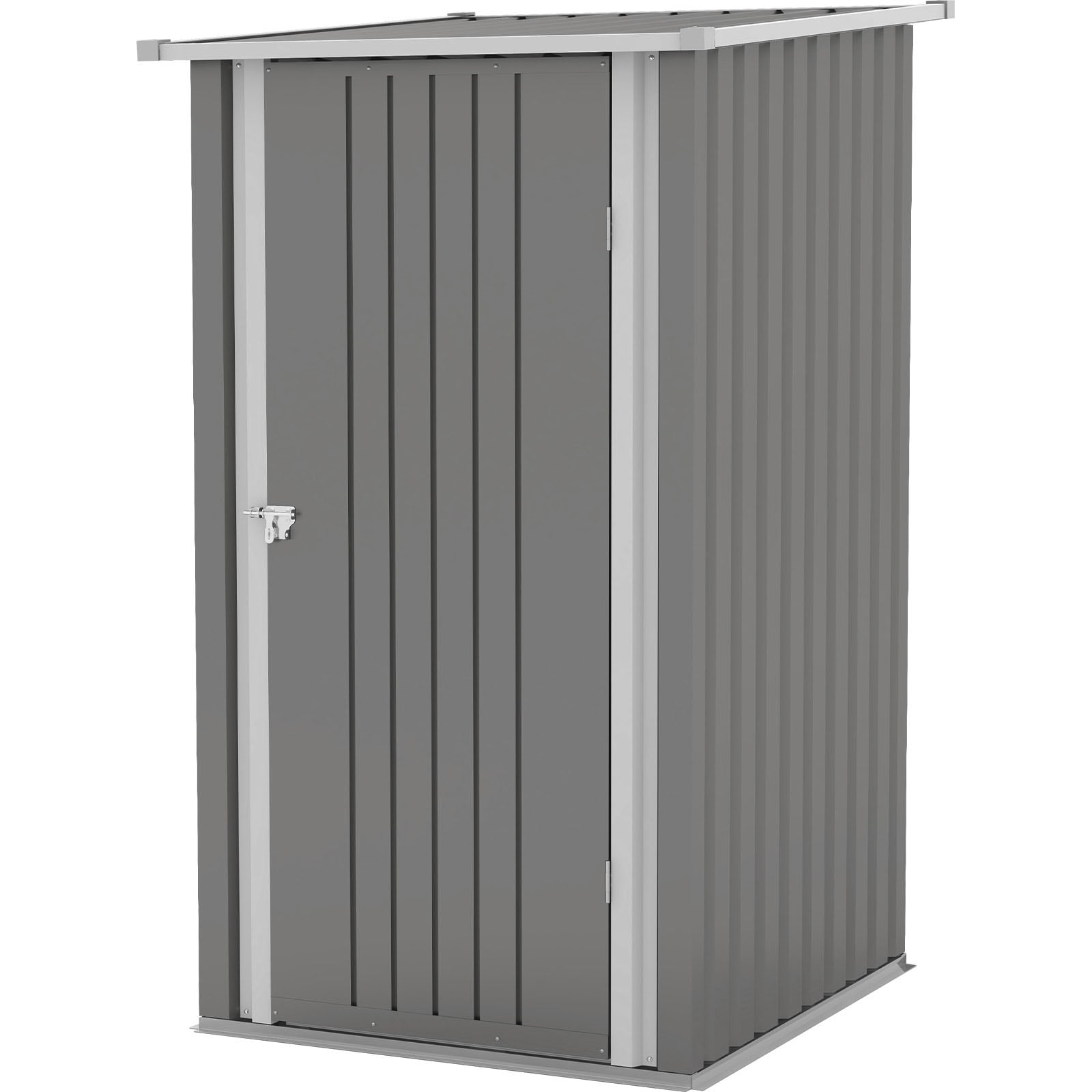 Patiowell 3-ft x 3-ft Galvanized Steel Storage Shed in Gray | WES-PS22-0110-GY