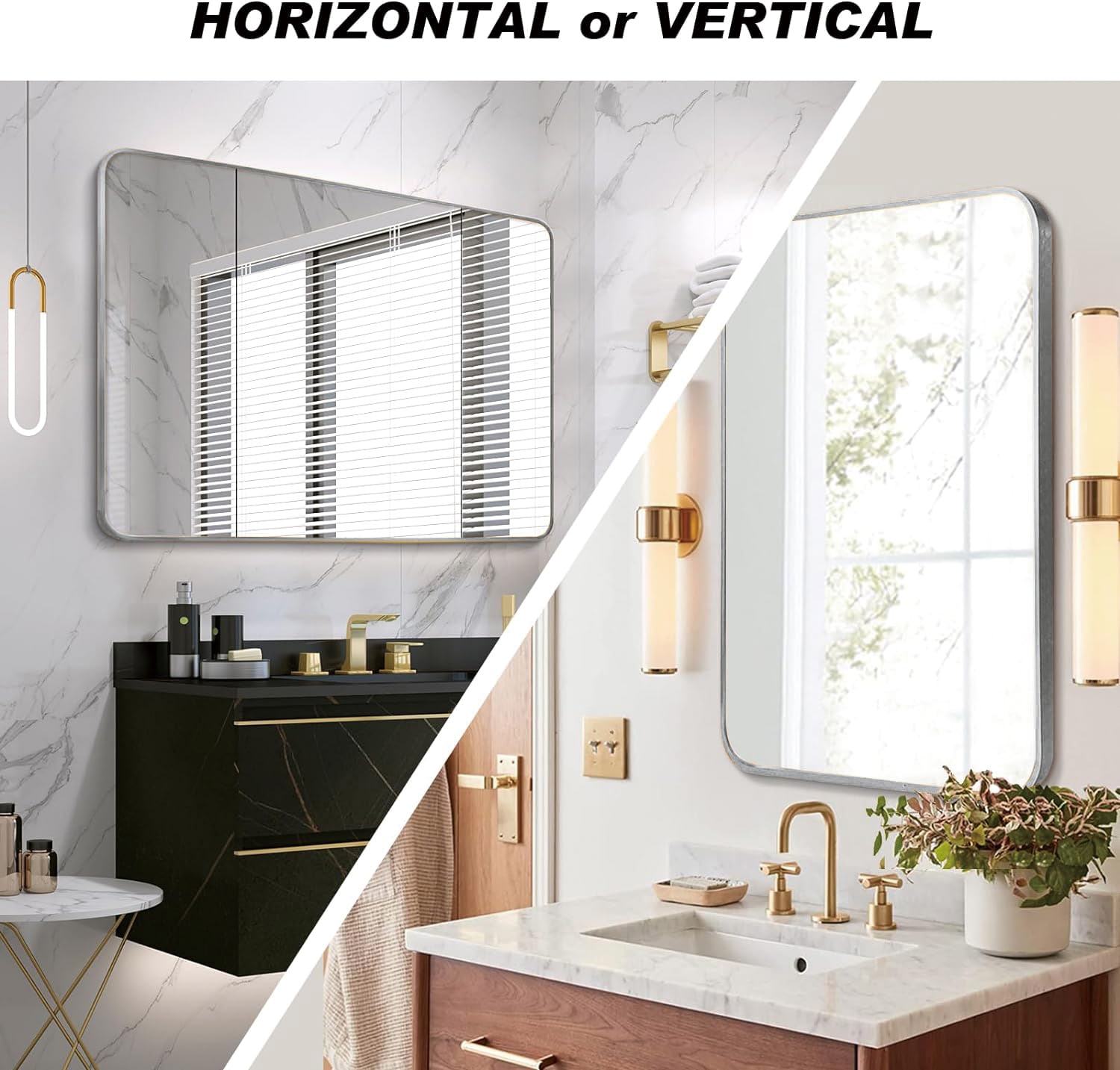 WELLFOR BFB5103SB -WF Framed-Bath-Mirrors - View #4