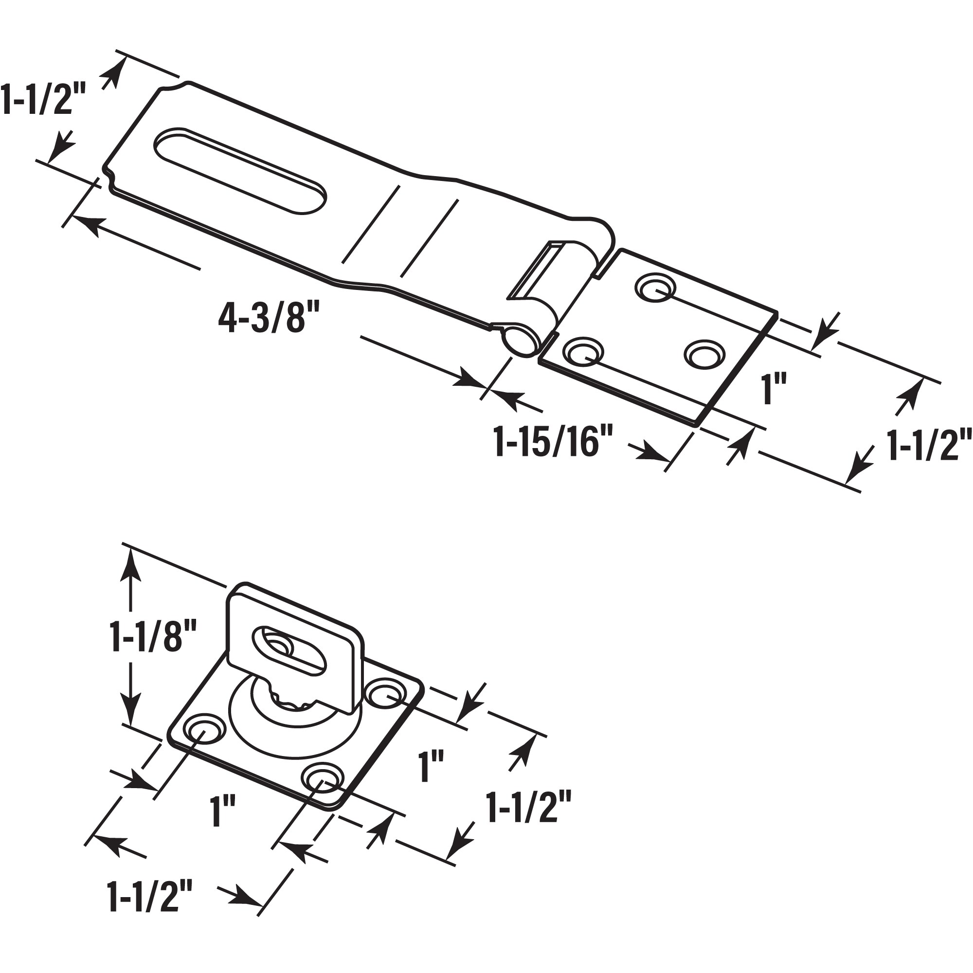 Prime-Line U 117180 hasps - View #7