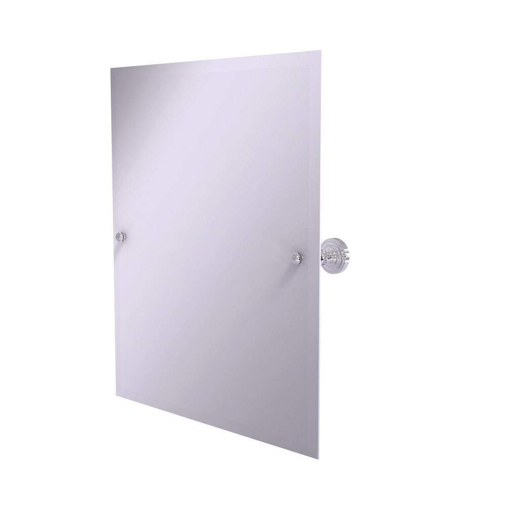 Allied Brass DT-92-PC Dottingham 21-Inches x 26-Inches Beveled Frameless Rectangle Tilting Bathroom Vanity Mirror ( Polished chrome )