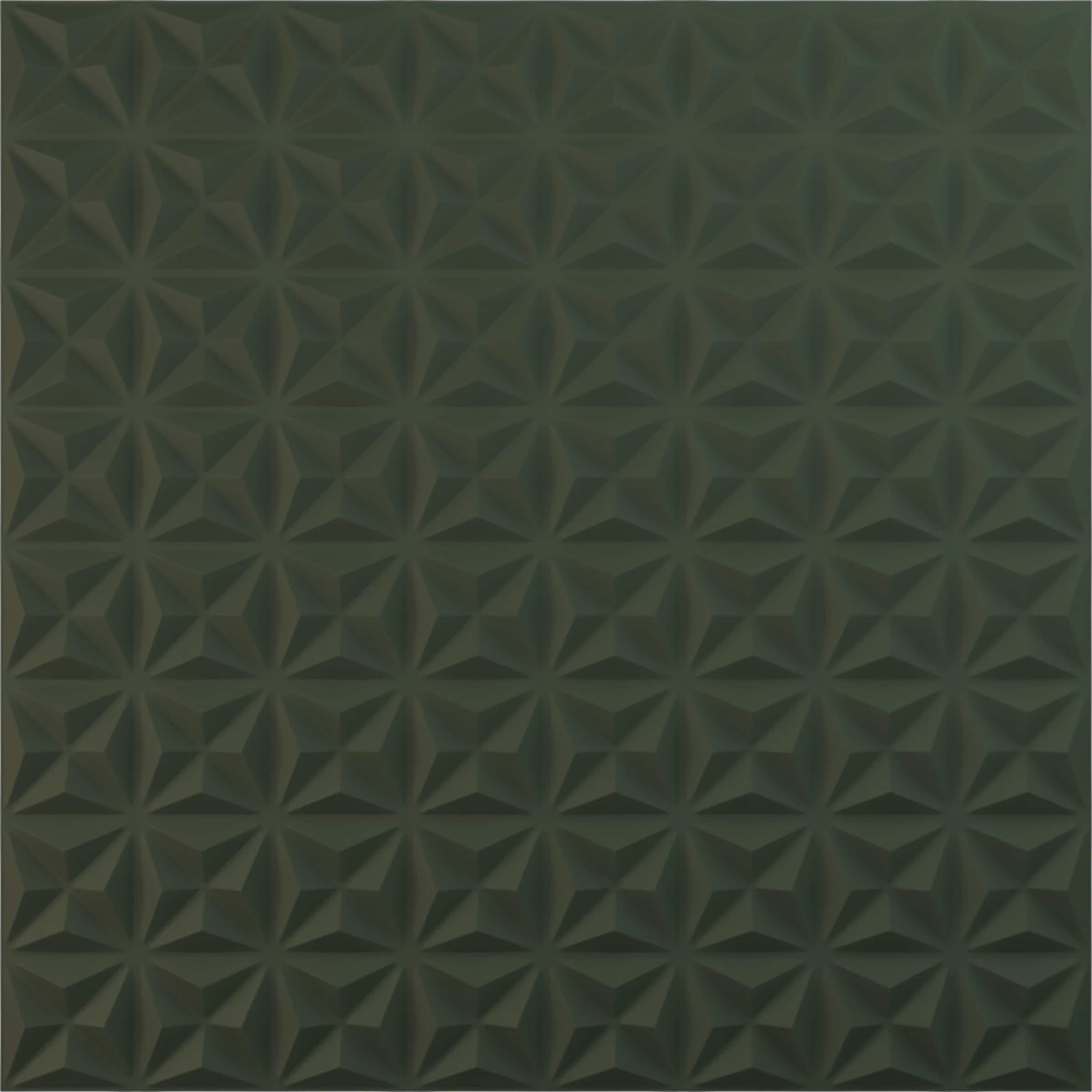 Ekena Millwork WP20X20CIGHC 19-5/8-in x 19-5/8-in Embossed Paintable/Stainable Green PVC Geometric Wall Panel ( 2.67-sq ft )
