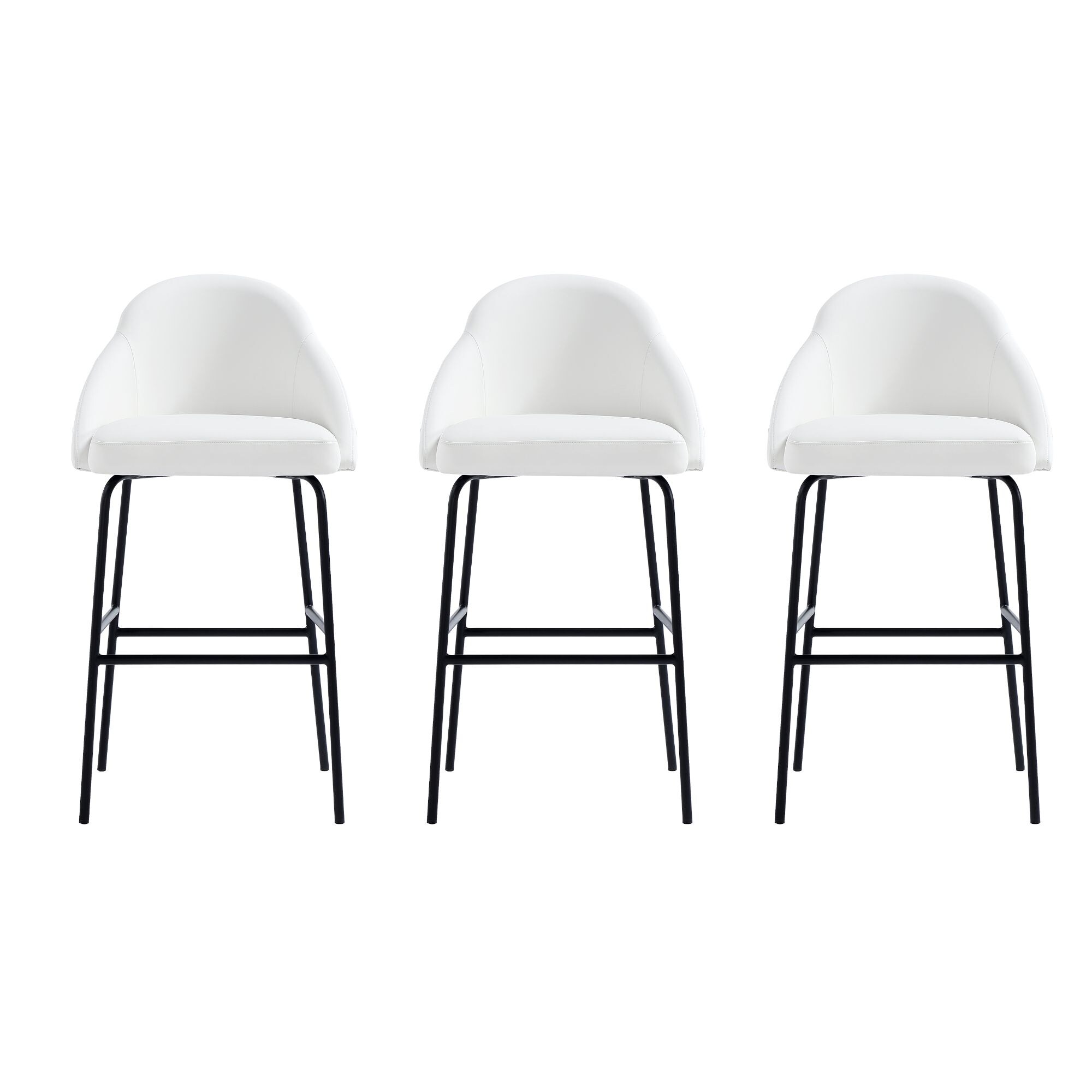 Manhattan Comfort 3-BS022-BWH stools - View #2