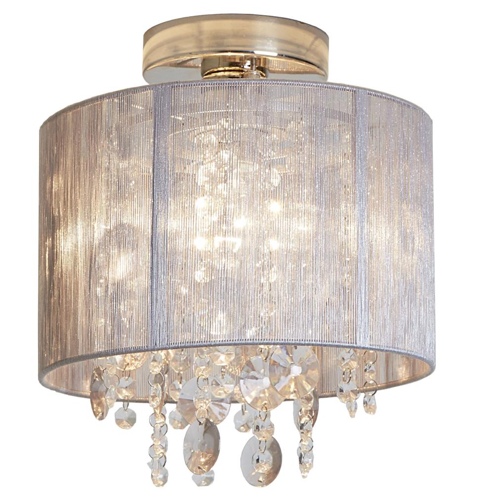 serena string beaded flush mount ceiling light