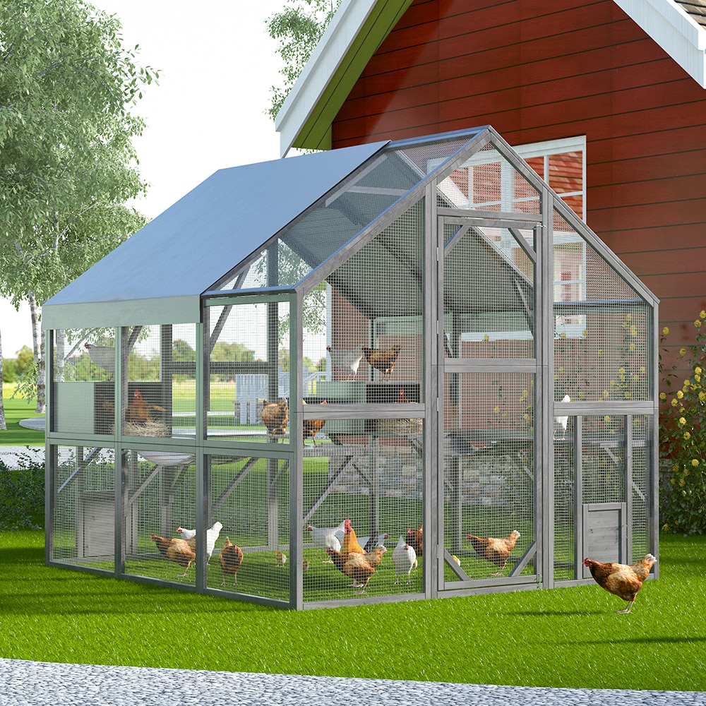 Homsee C-KF150158-03-AB Chicken-Coops-Rabbit-Hutches - View #2
