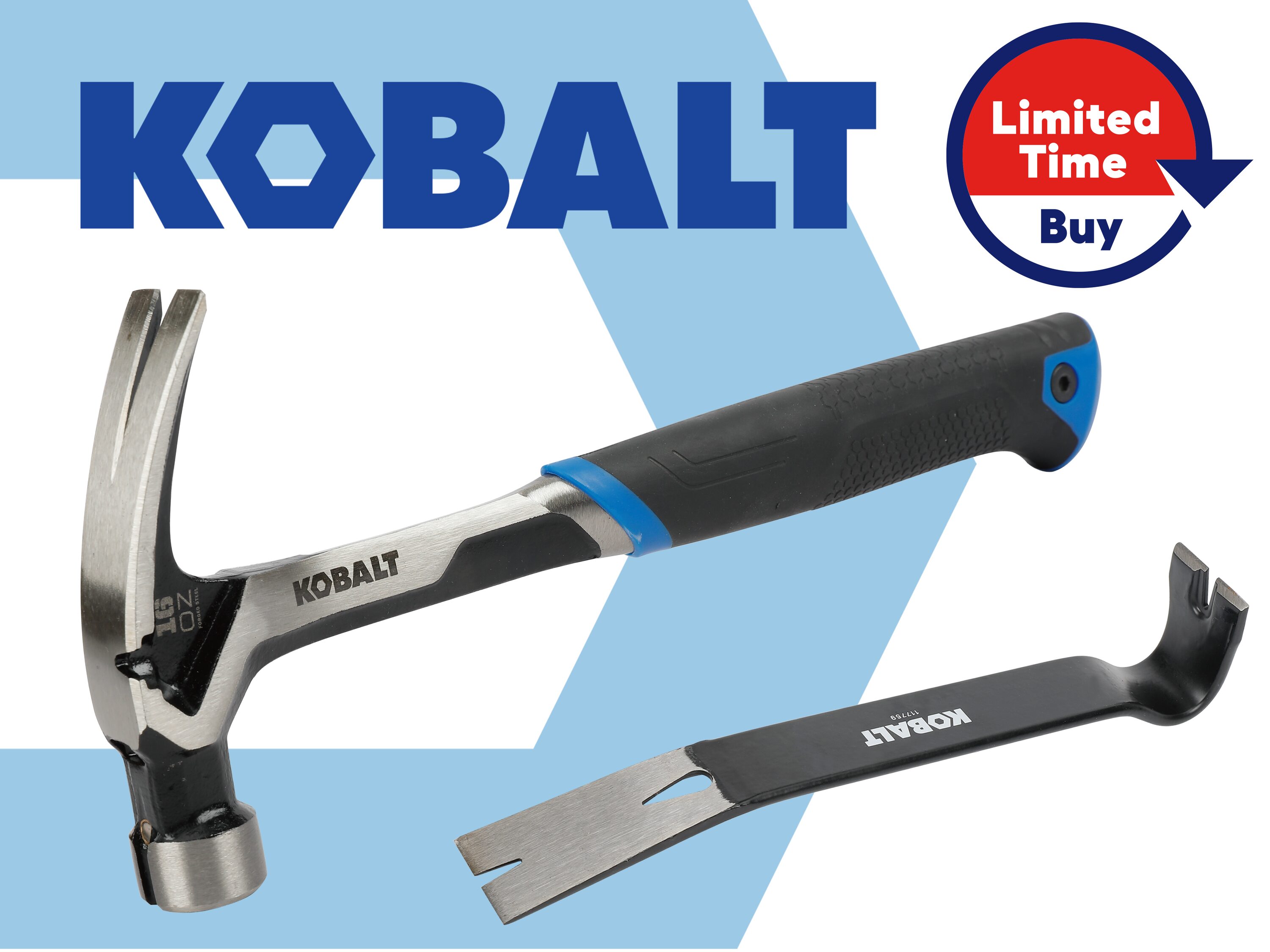 Kobalt 16-oz Smooth Face Steel Head Steel Ball Peen Hammer