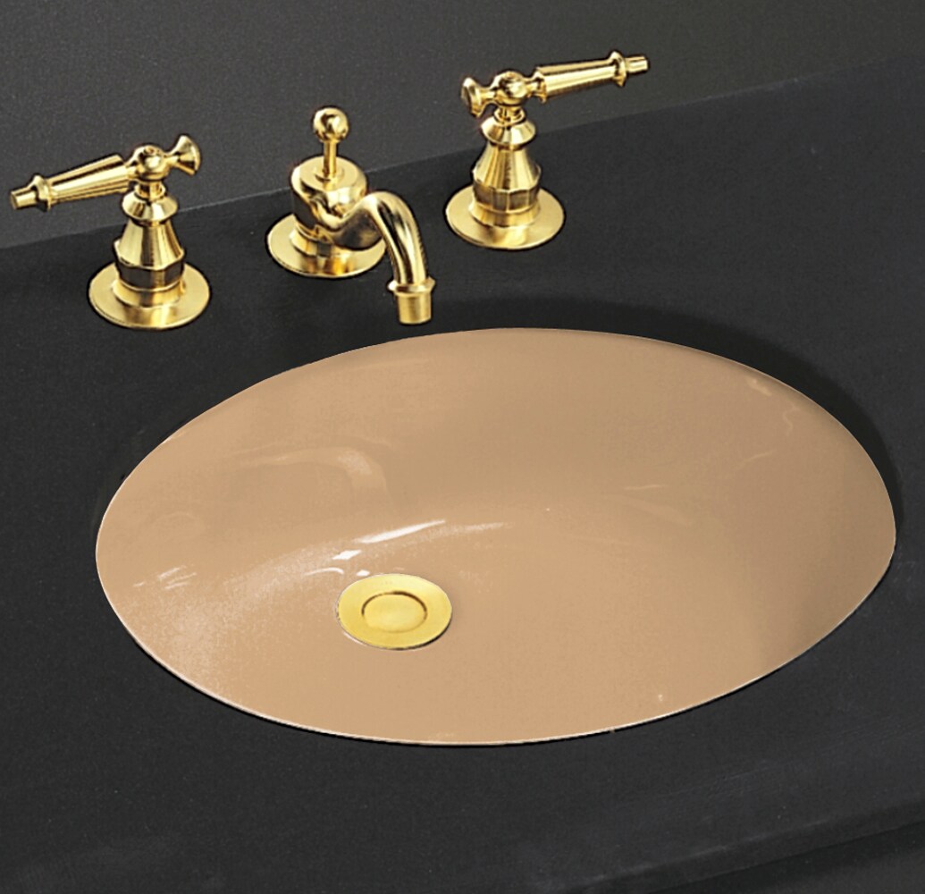 KOHLER Caxton Mexican Sand Undermount Oval Bathroom Sink