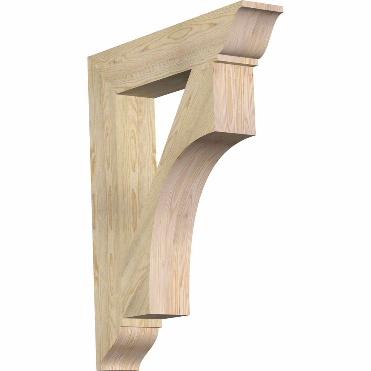 Ekena Millwork BKT06X32X40WTL01RDF Westlake traditional rough sawn 6-in x 32-in x 40-in Douglas fir Brown Wood Standard bracket