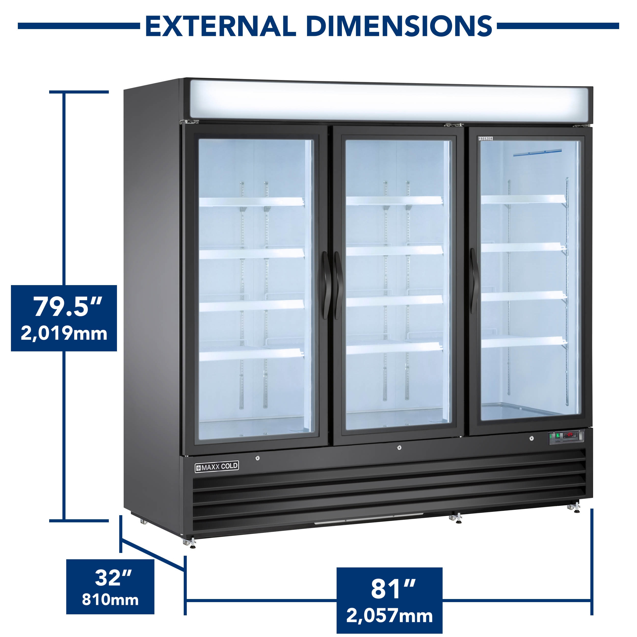 Maxx Cold MXM3-72FBHC Commercial-Freezers - View #8