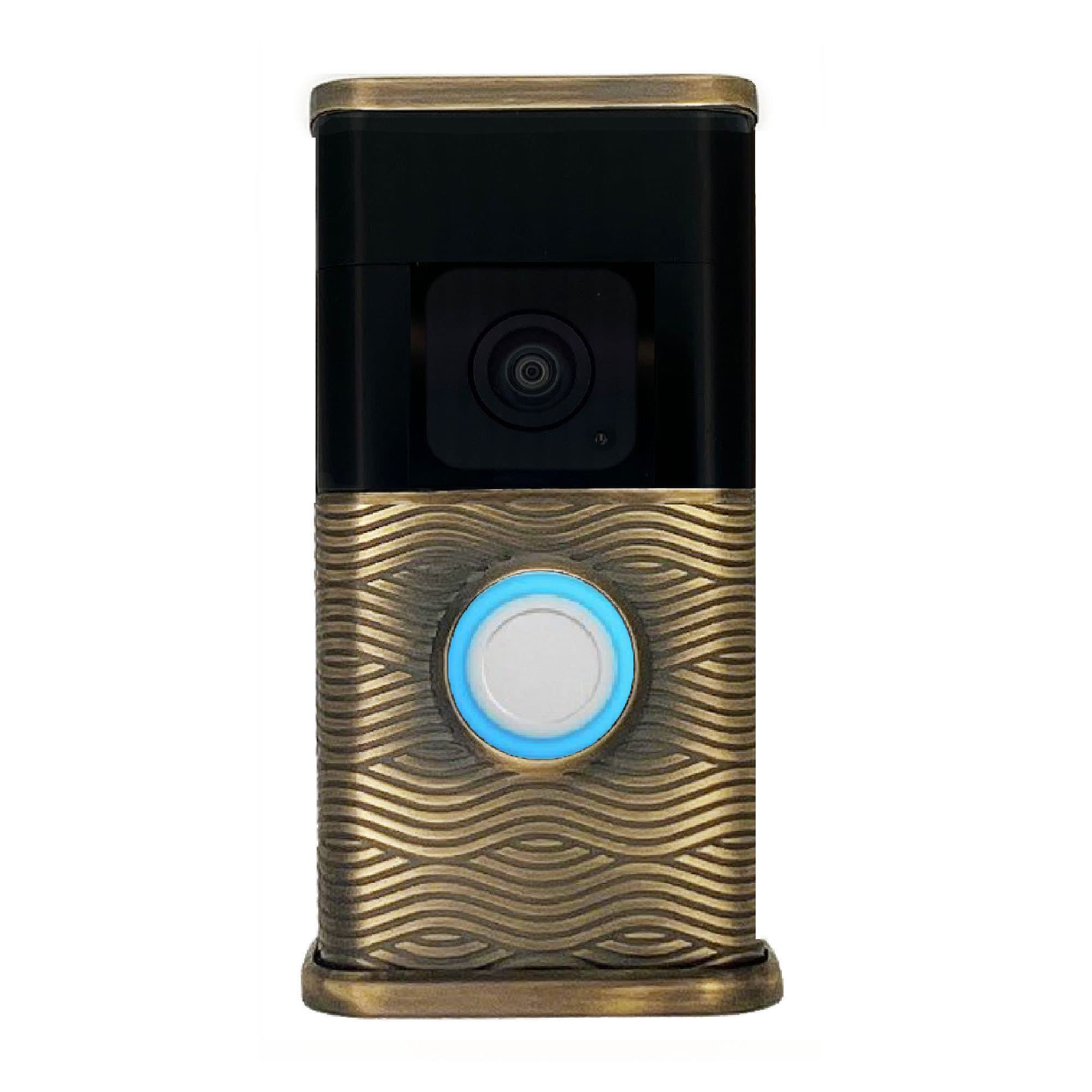 Michael Healy MHVR30072 Video Doorbell Decorative Covers (R3 Collection) Brown Doorbell skin