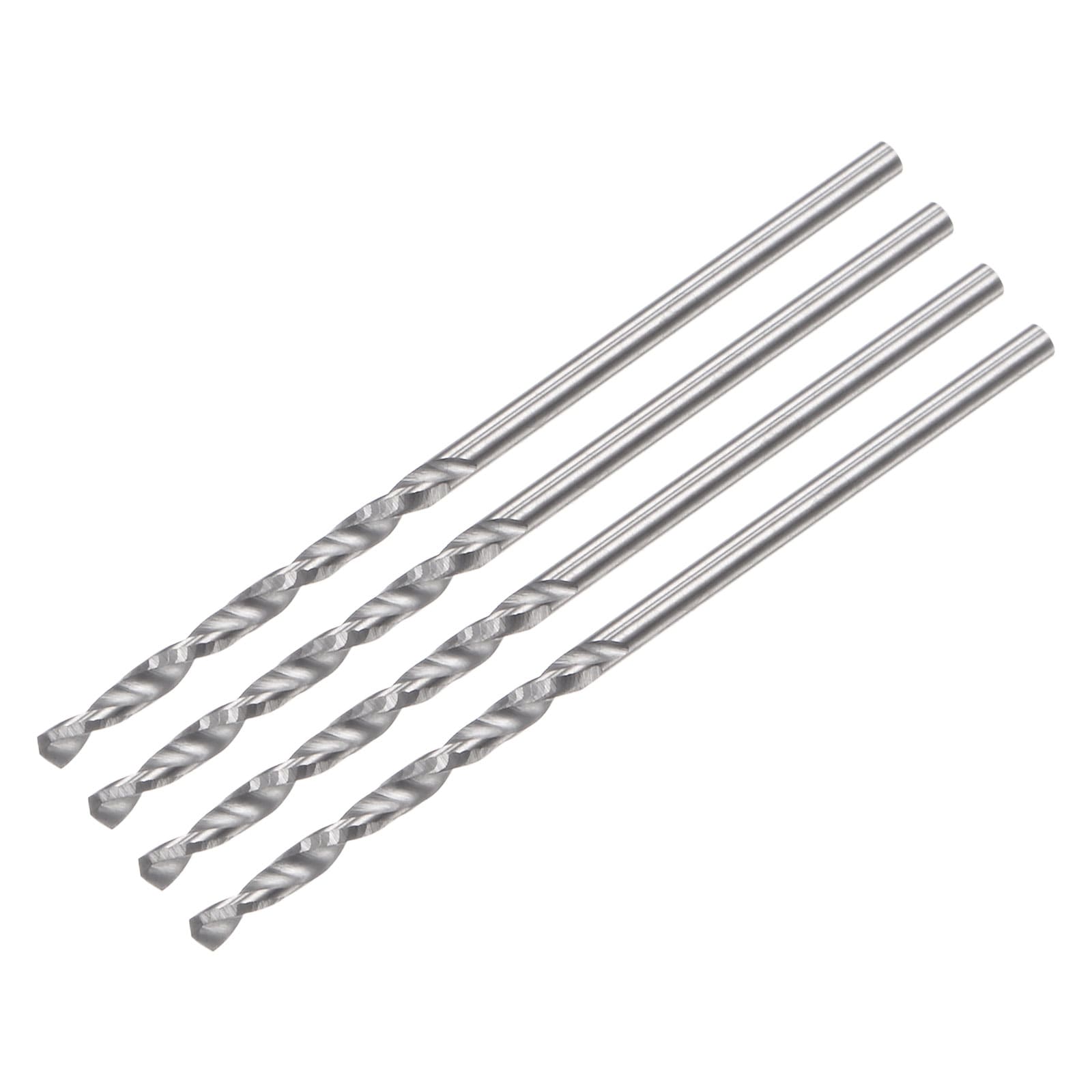 Unique Bargains Solid Carbide Drill Bits 1.5mm C2/K20 Tungsten Carbide Jobber Drill Bits Straight Shank Drilling Tool for Stainless Steel Aluminum Iron Metal Plastic 4pcs #S26030300UX2092