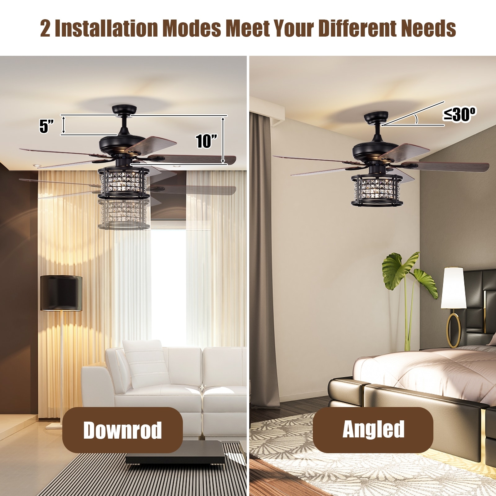 Forclover WYL2-C5252BK Ceiling-Fans - View #8