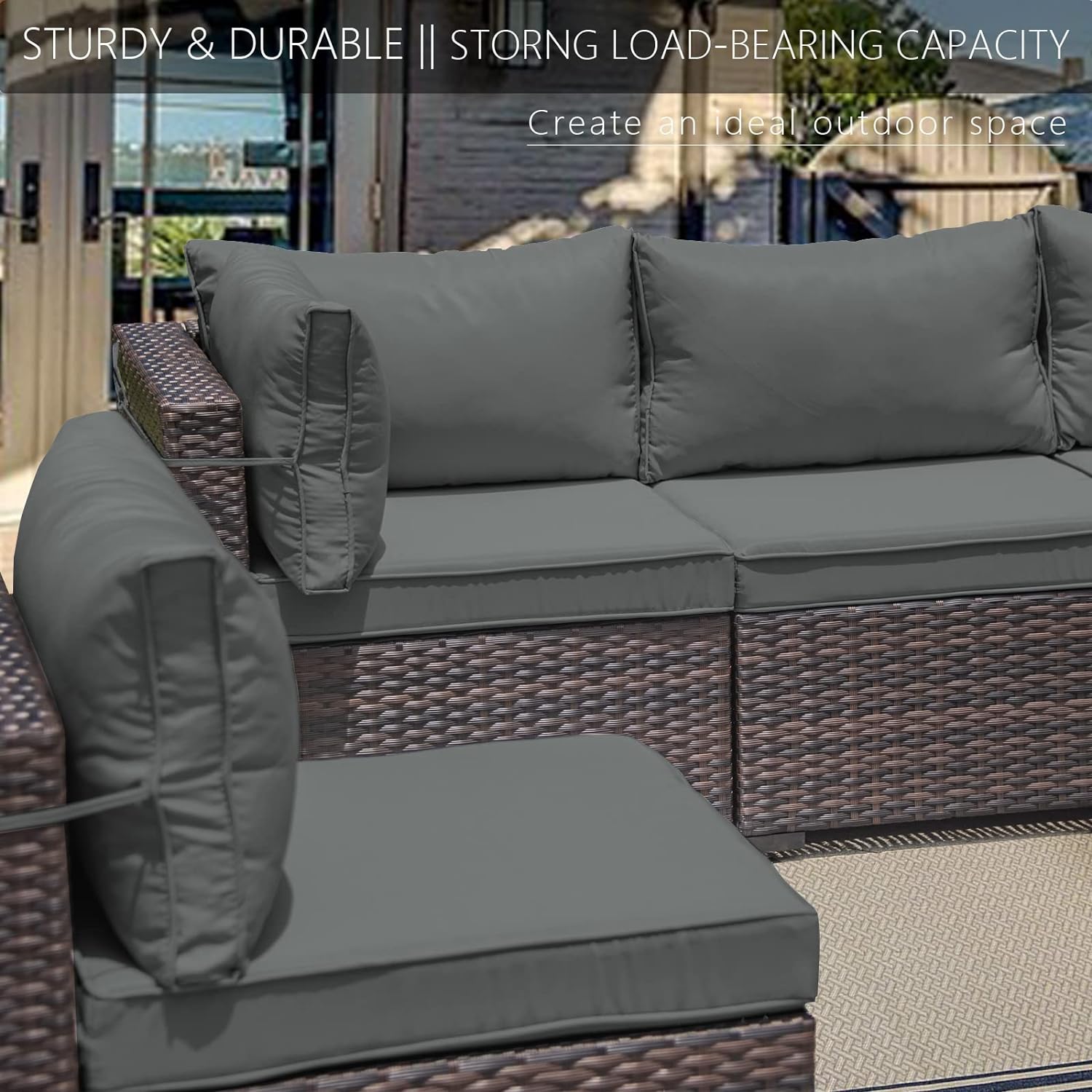 ALAULM LS-7PCS-GREY Patio-Conversation-Sets - View #4
