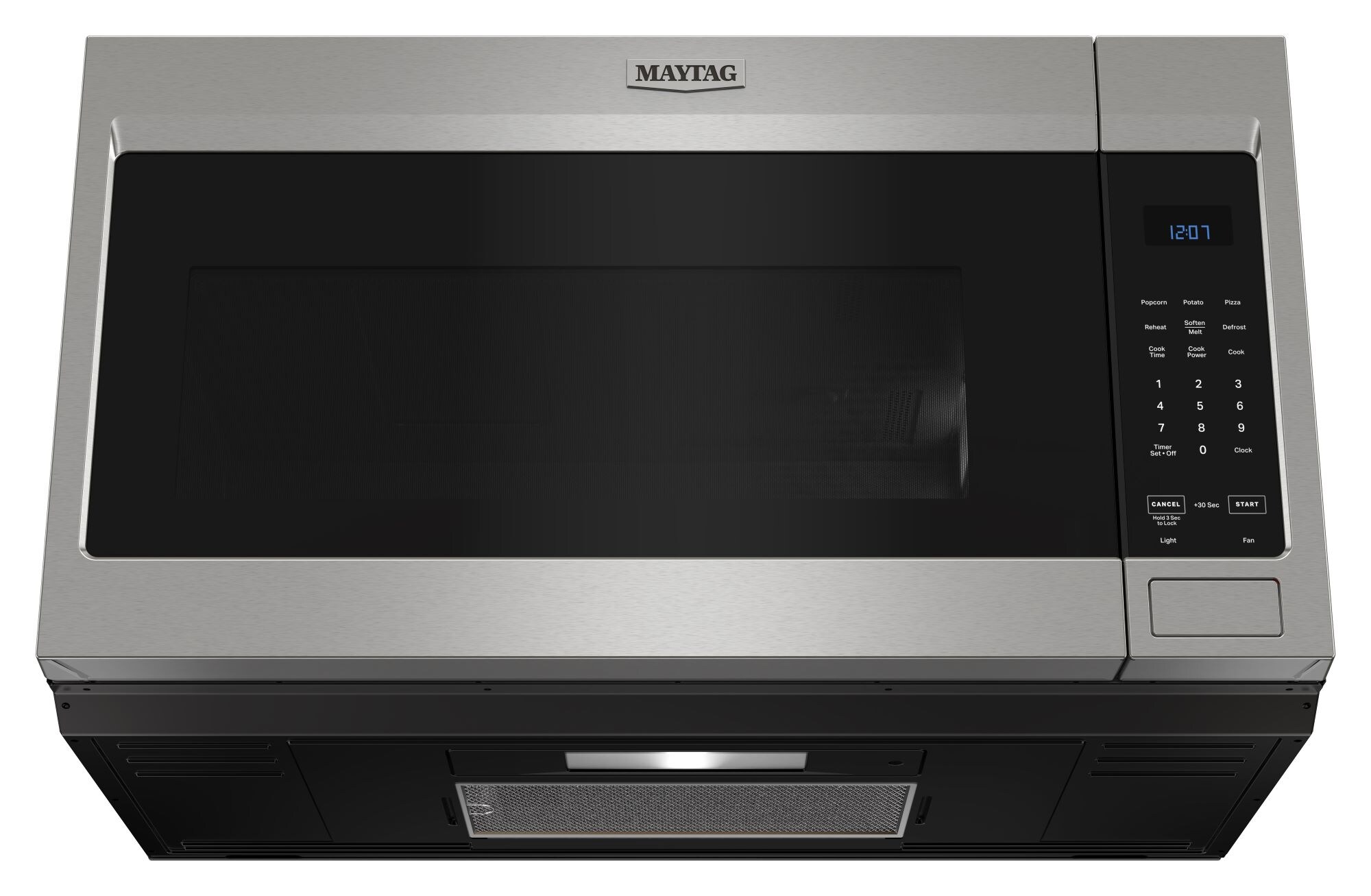 Maytag MMV6180WS 1.8 cu. ft. Over-The-Range Microwave with 1100 Watts,  Five-Speed 300 CFM Venting System, 10 Power Levels, Sensor and Convection  Cooking Options, Stainless Steel Interior and Incandescent Cooktop  Lighting: Stainless Steel