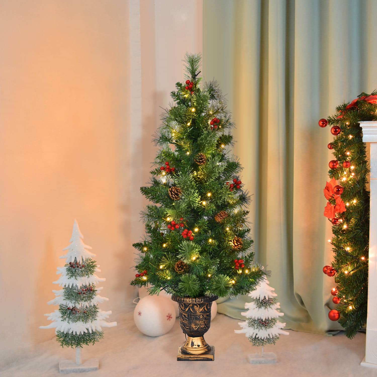 Costway CSHY001512 Artificial-Christmas-Trees - View #4