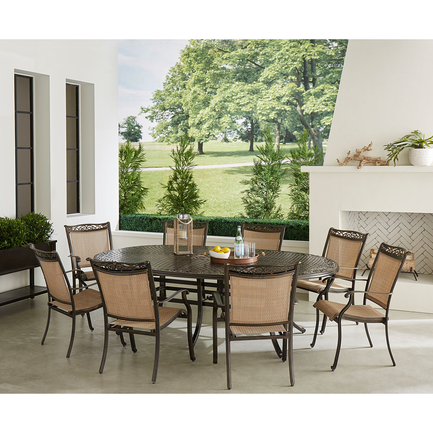 Hanover FNTDN9PCOV Patio-Dining-Sets - View #7