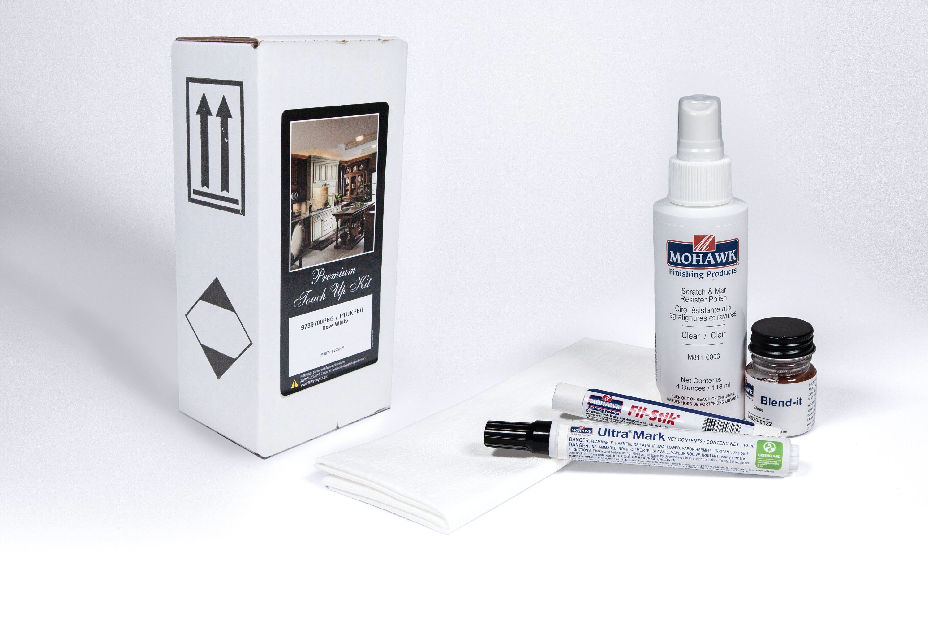 KraftMaid Momentum TUKP.WHG71 Deveron Cabinet Touch-up Kit 3-in W x 6-in H x 0.5-in D Dove White Painted
